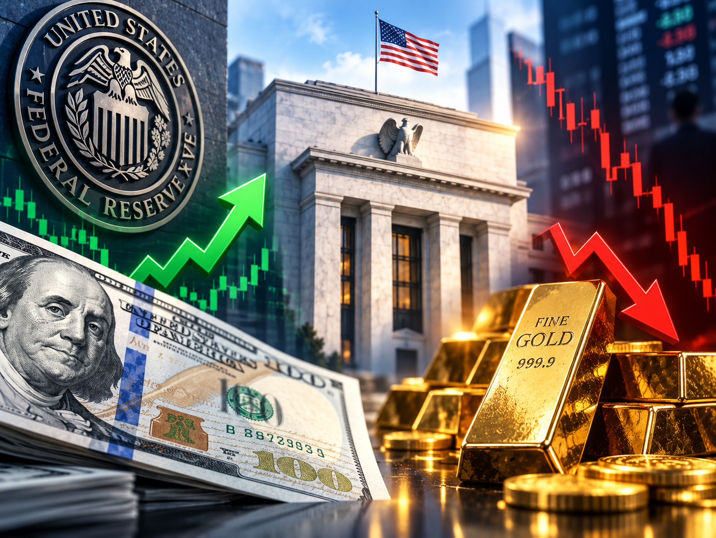Fed kararı öncesi piyasalar hareketlendi: Dolar yükseldi, altın düştü
