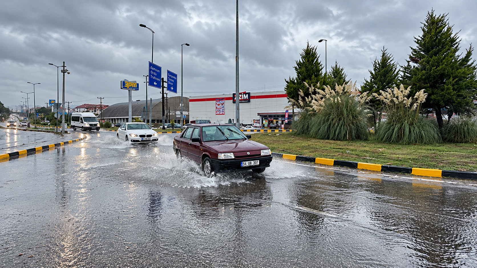 Bartın'da sağanak: Yollar göle döndü, evleri su bastı