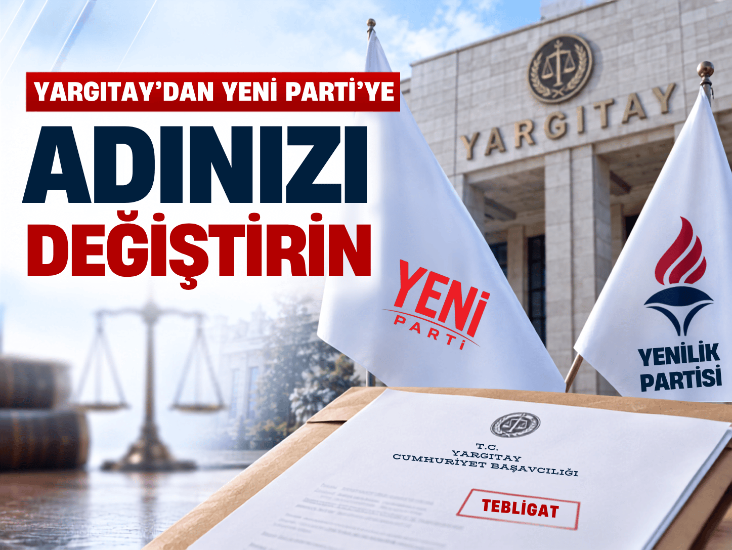 Yeni Parti'ye “İsminizi değiştirin” tebligatı!