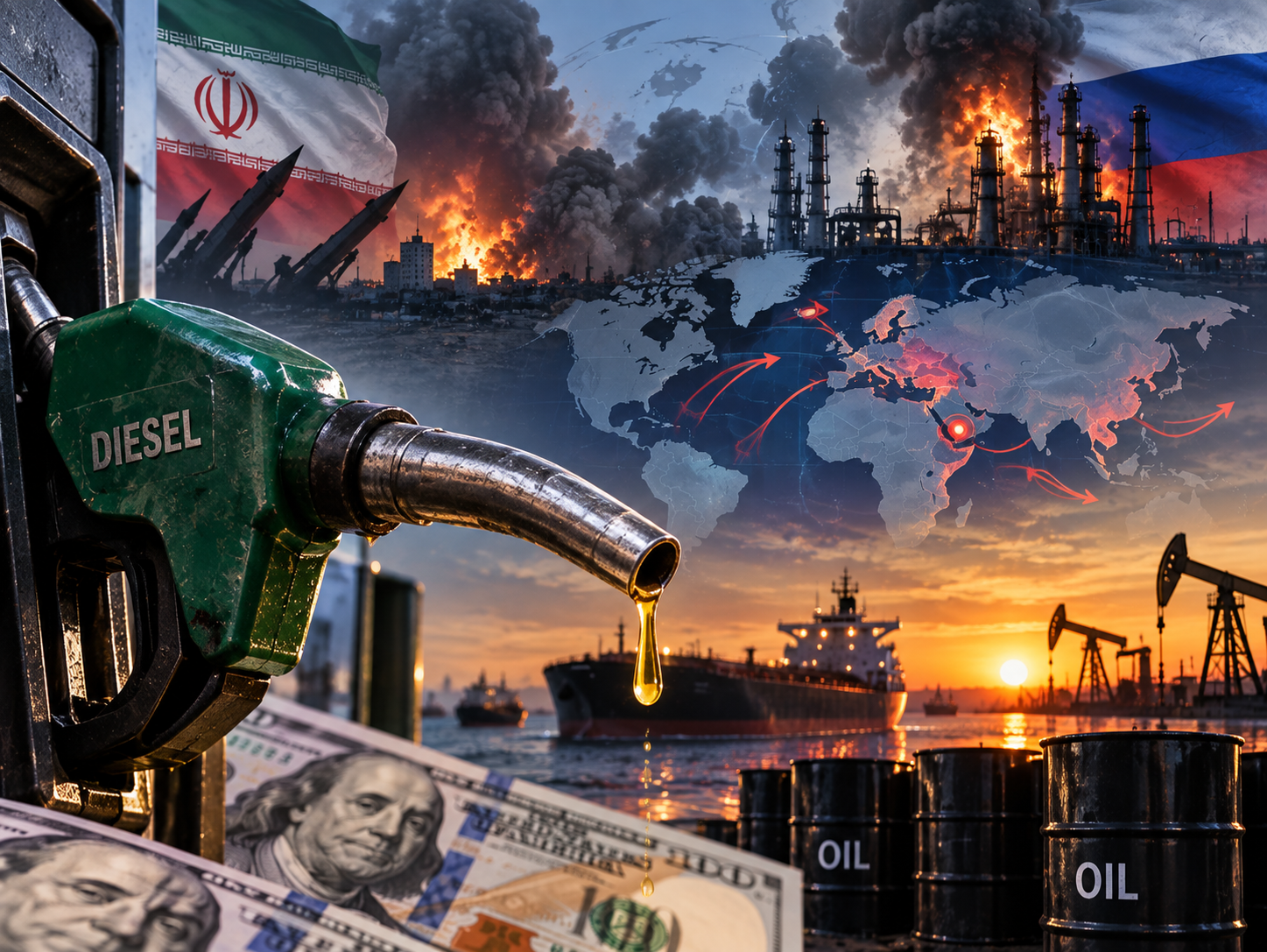 İki savaş küresel enerji piyasasını sarstı! Dizelde tarihi rekor