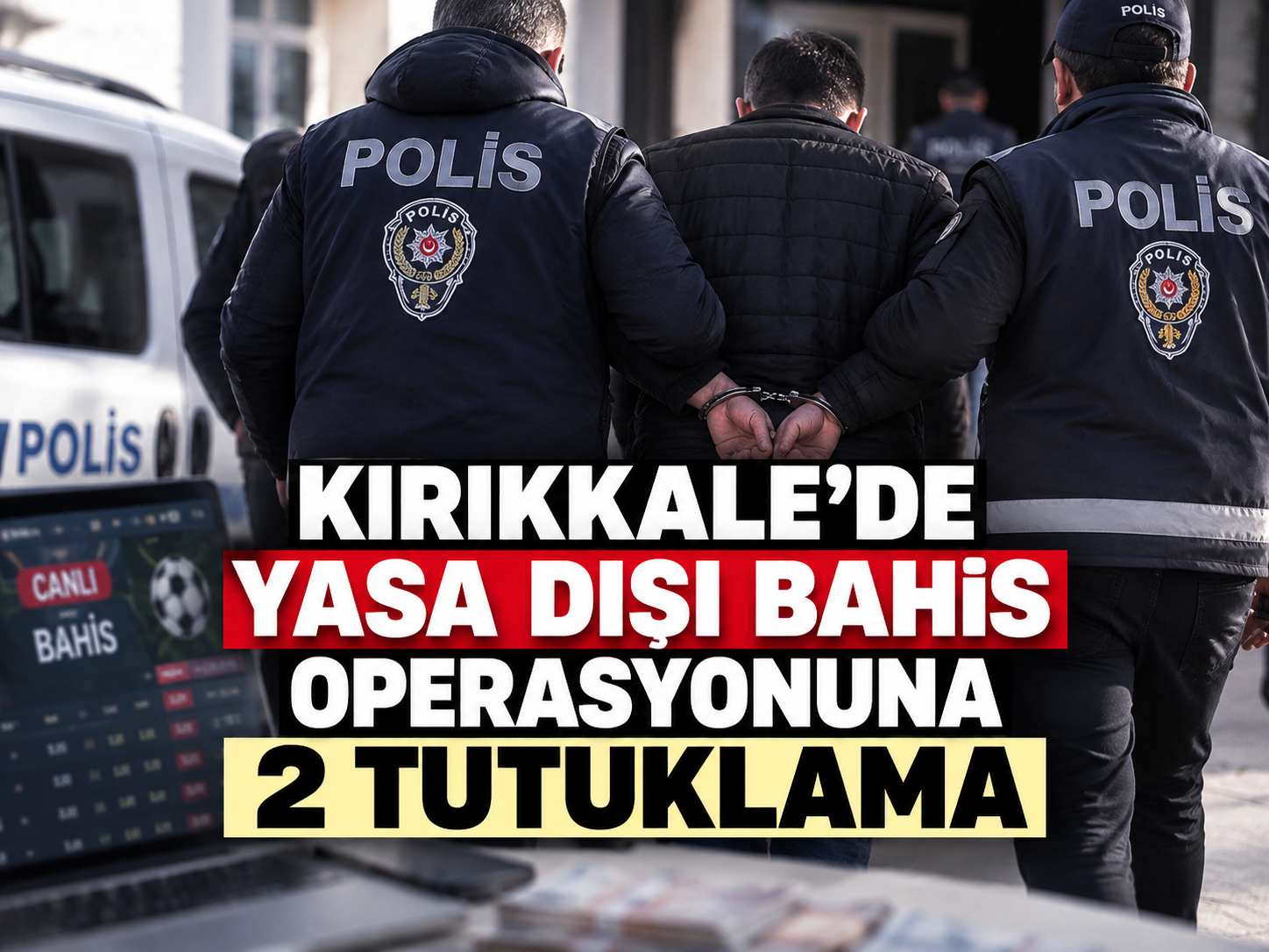 Kırıkkale'de yasa dışı bahis operasyonuna 2 tutuklama