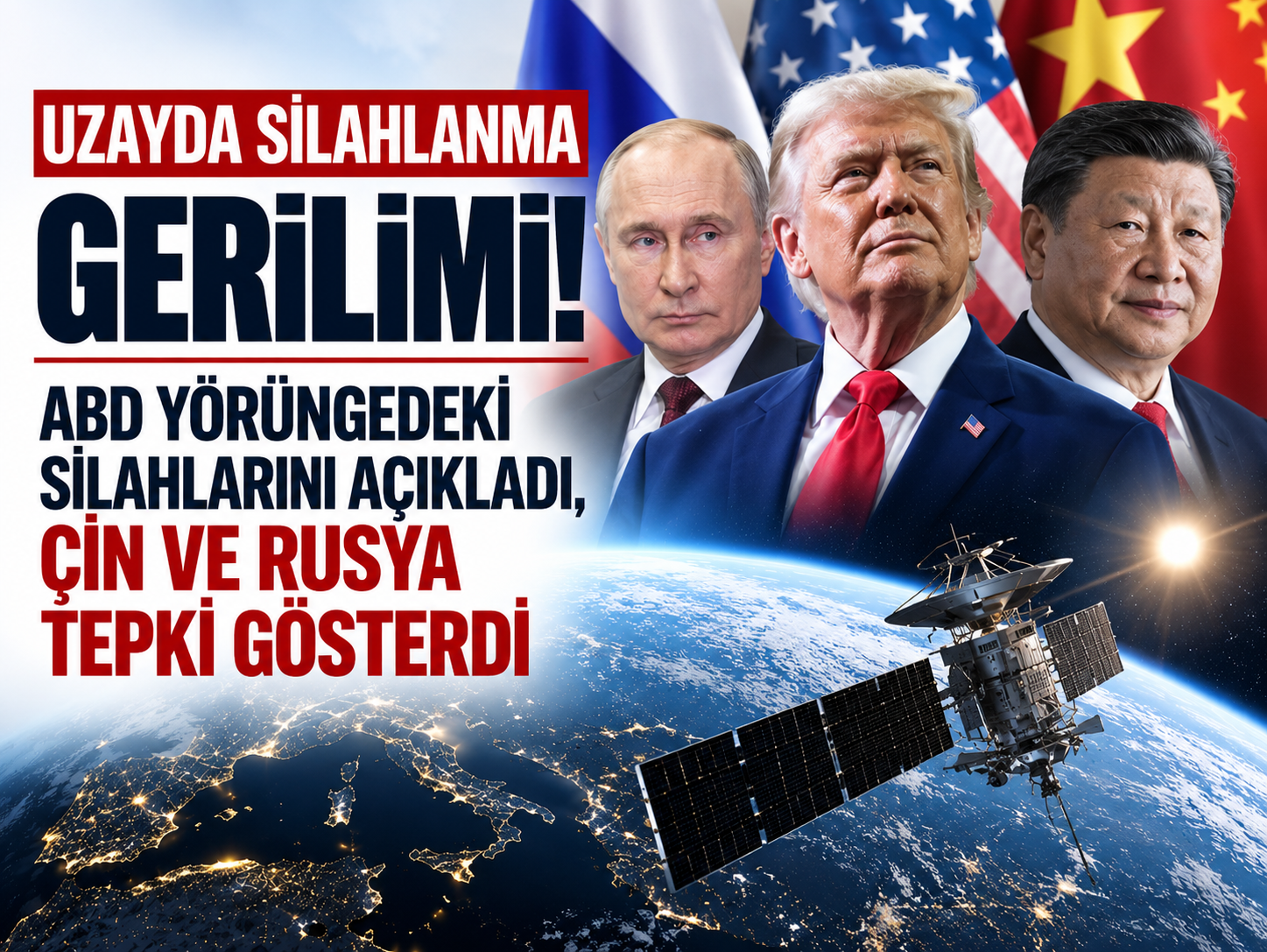 Uzayda silahlanma gerilimi! ABD yörüngedeki silahlarını açıkladı, Çin ve Rusya tepki gösterdi