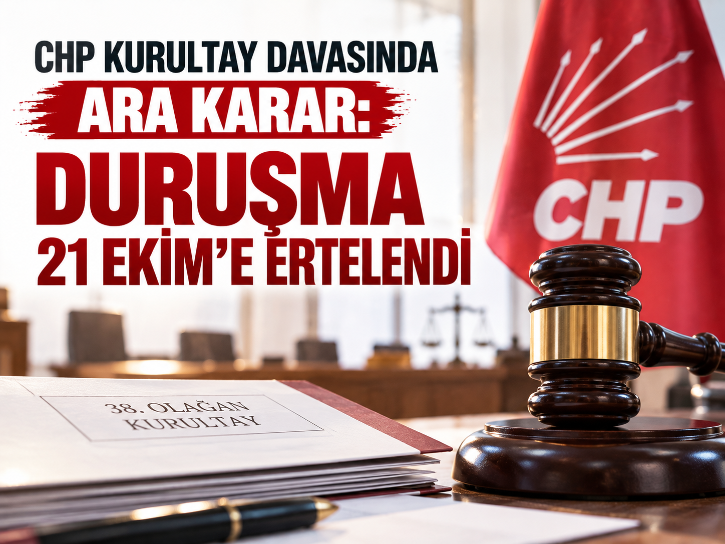 CHP kurultay davasında ara karar: Duruşma 21 Ekim’e ertelendi