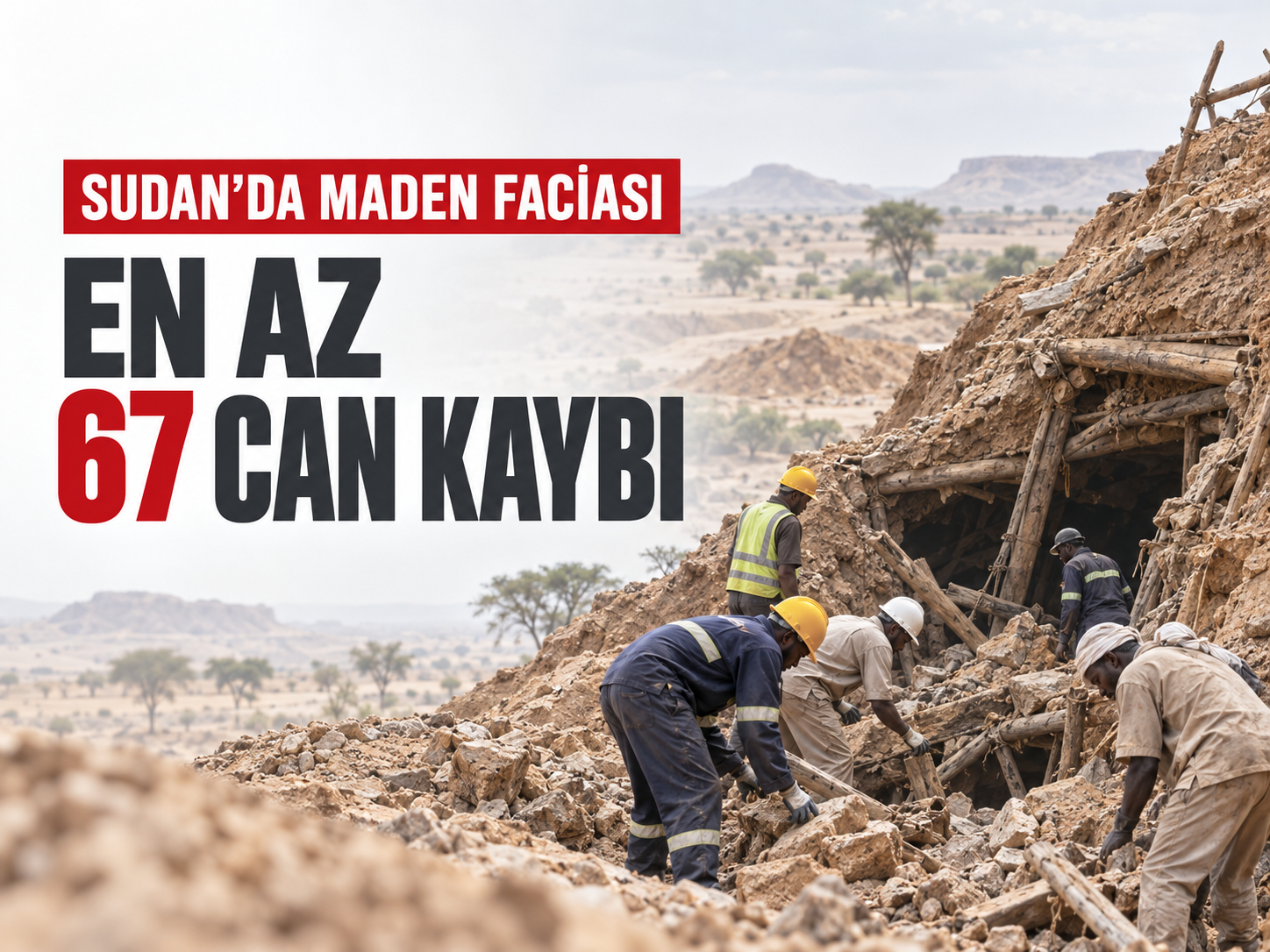 Sudan’da maden faciası: En az 67 can kaybı