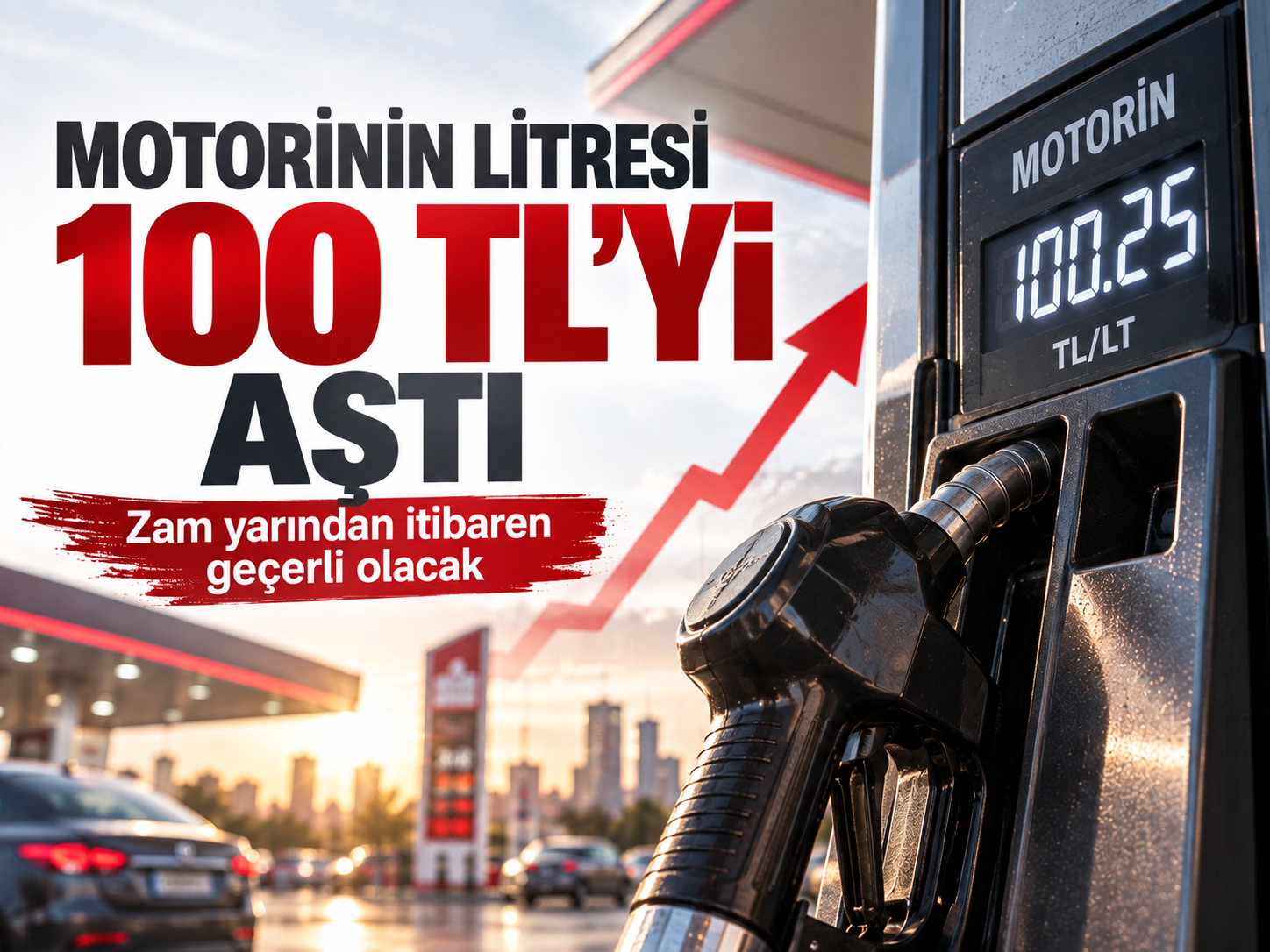 Motorinin litresi 100 TL’yi aştı