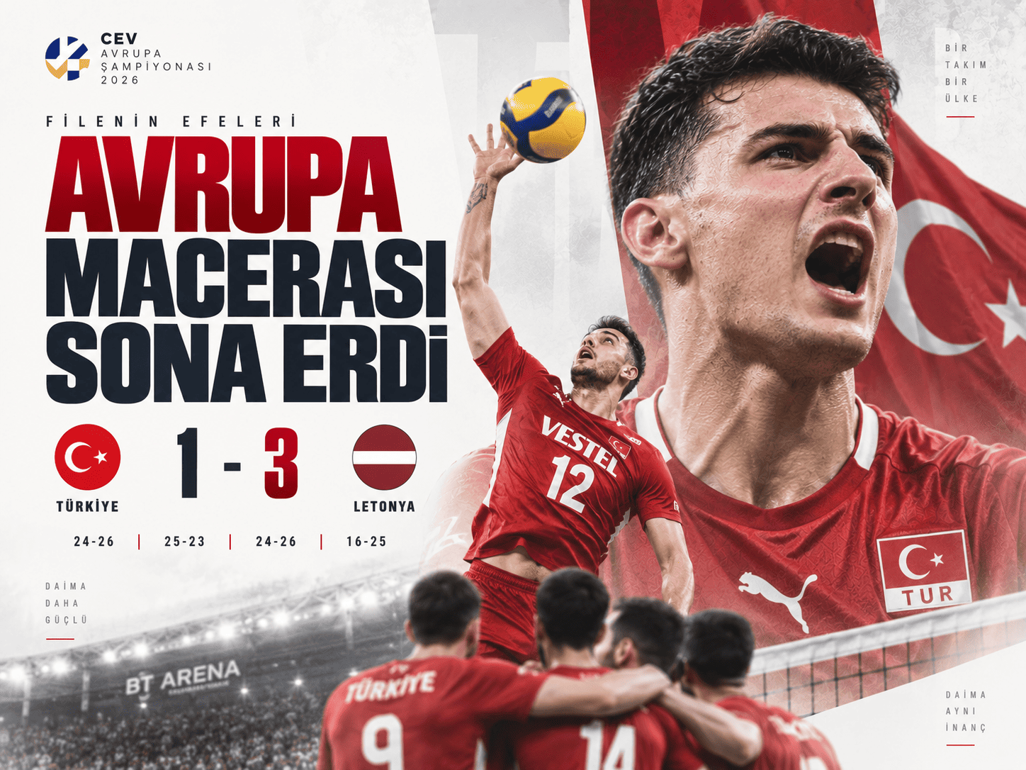 Filenin Efeleri’nin Avrupa hayali Letonya’da bitti