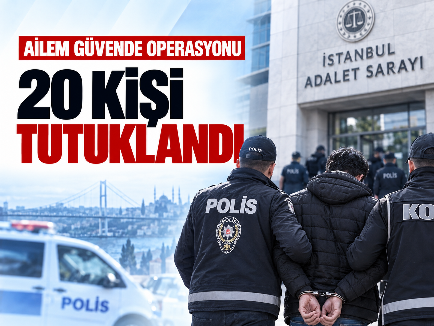 “Ailem Güvende” operasyonunda karar çıktı: 20 tutuklama