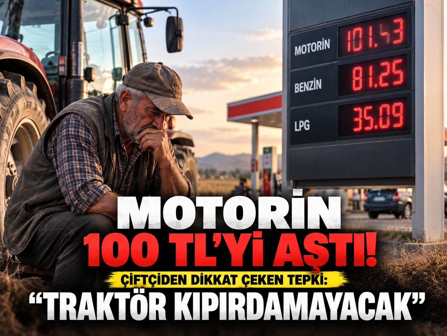 Motorin 100 TL'yi aştı! Çiftçiden dikkat çeken tepki: “Traktör kıpırdamayacak”
