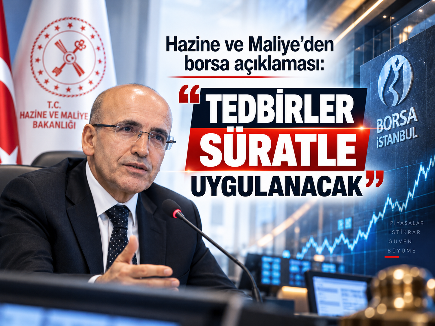 Hazine ve Maliye’den borsa açıklaması: “Tedbirler süratle uygulanacak”