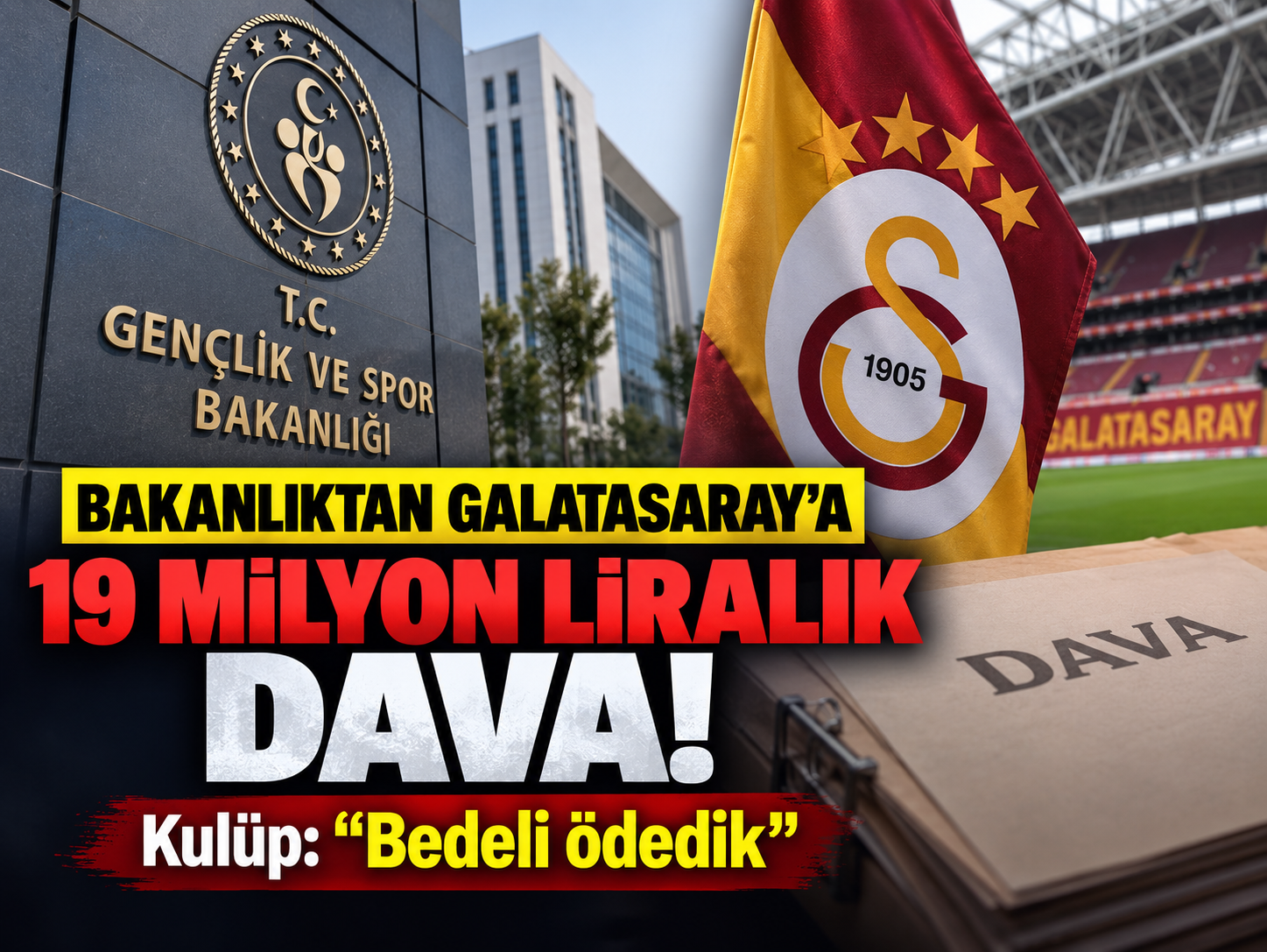 Bakanlıktan Galatasaray’a 19 milyon liralık dava! Kulüp: "Bedeli ödedik"