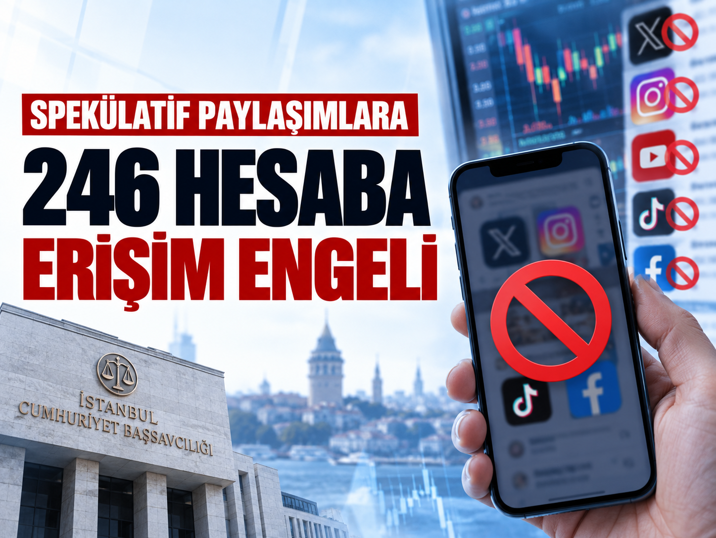 Başsavcılık duyurdu: 246 hesap erişime engellendi