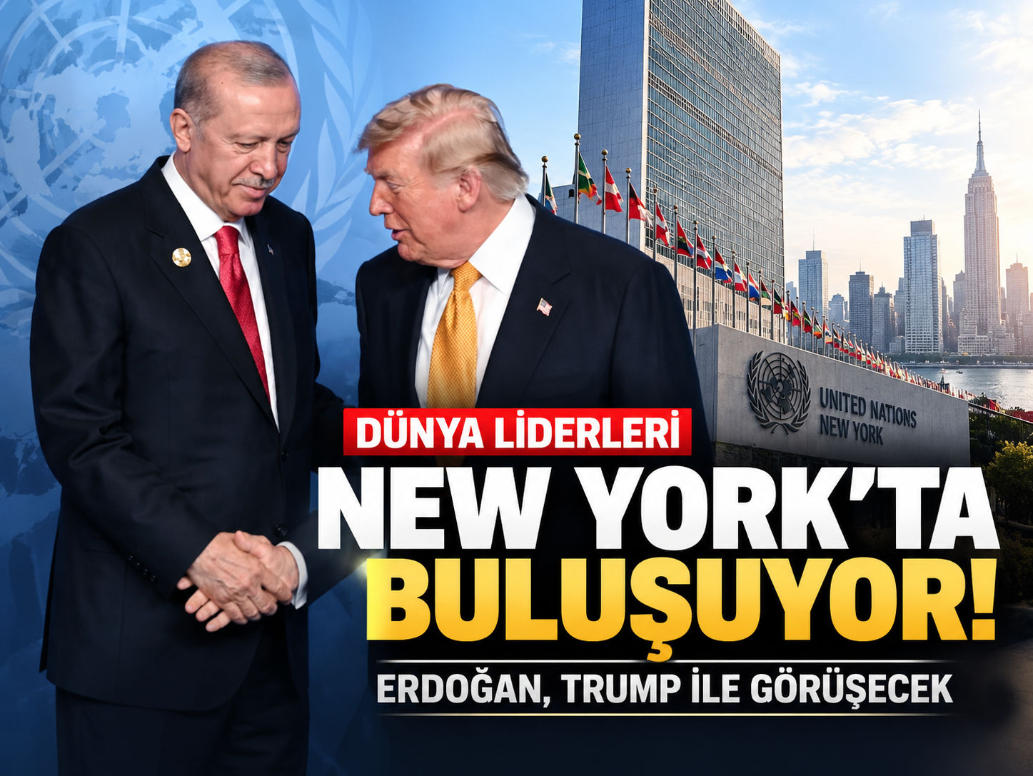 Dünya liderleri New York'ta buluşuyor! Erdoğan, Trump ile görüşecek