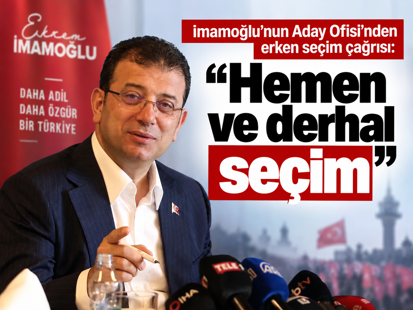İmamoğlu’nun Aday Ofisi’nden erken seçim çağrısı: Hemen ve derhal seçim