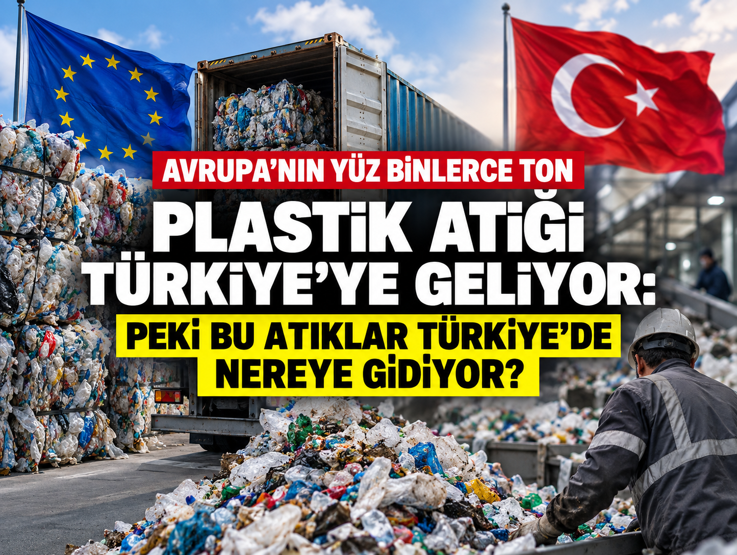 Avrupa'nın yüz binlerce ton plastik atığı Türkiye'ye geliyor: Peki bu atıklar Türkiye'de nereye gidiyor?