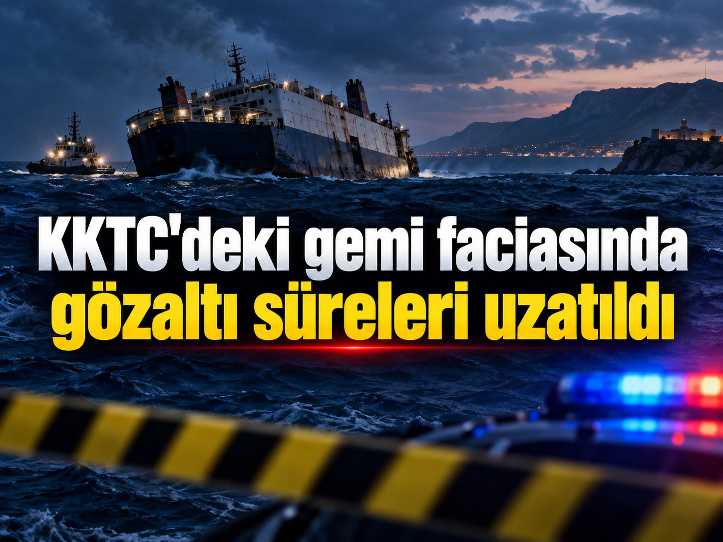 KKTC'deki gemi faciasında gözaltı süreleri uzatıldı