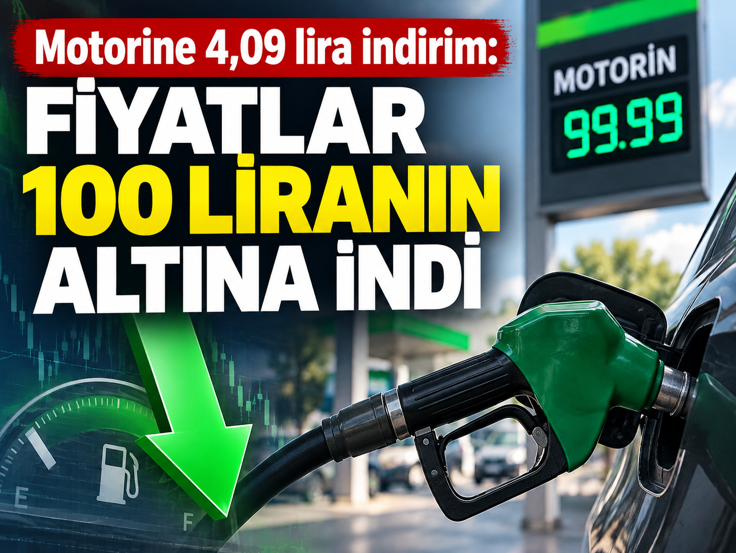 Motorine 4,09 lira indirim: Fiyatlar 100 liranın altına indi