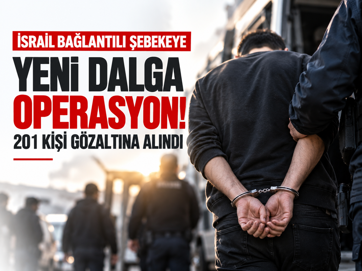 İsrail bağlantılı şebekeye operasyon: 201 kişi gözaltında