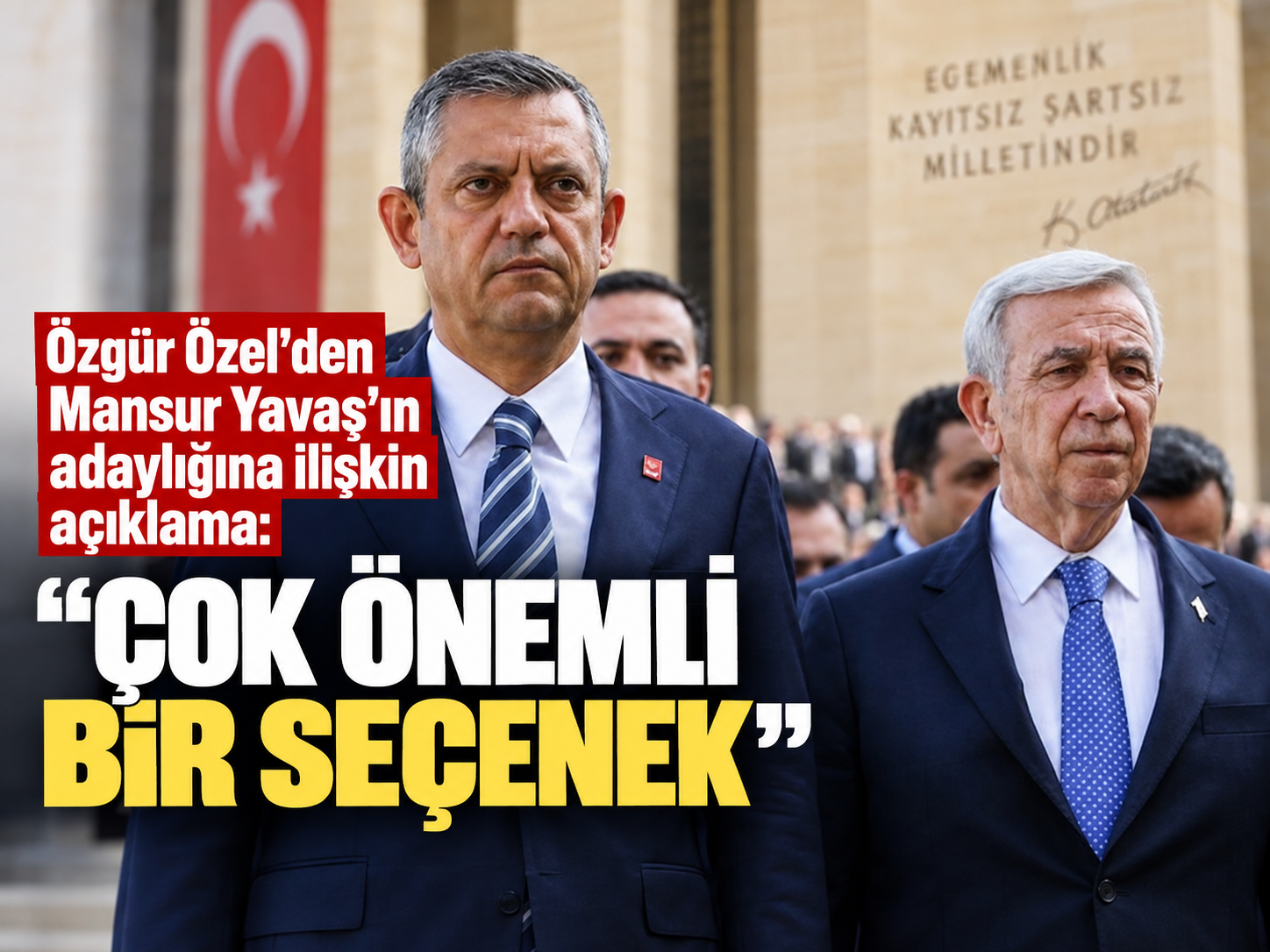 Özgür Özel’den Mansur Yavaş’ın adaylığına ilişkin açıklama: “Çok önemli bir seçenek”
