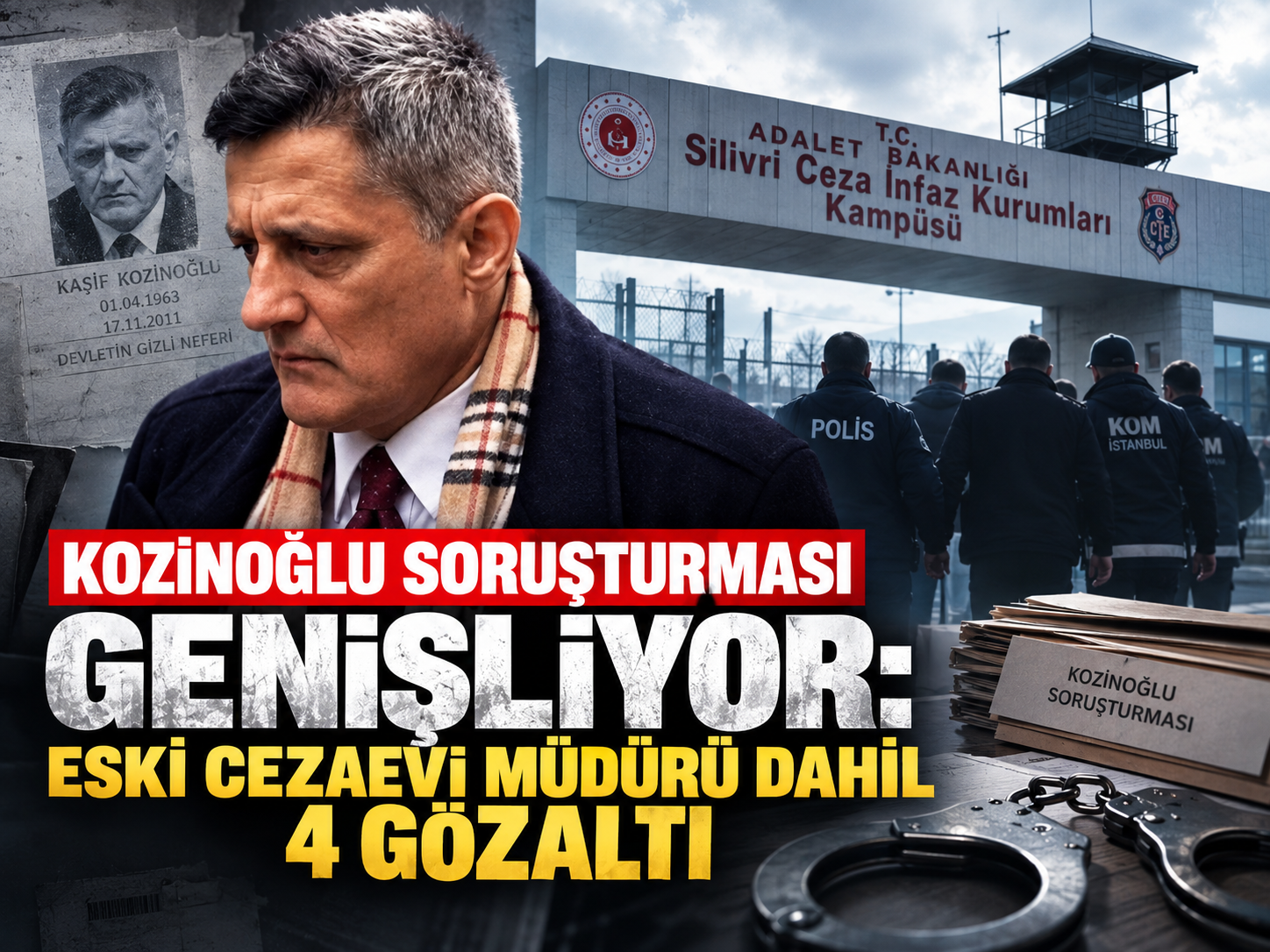 Kozinoğlu soruşturması genişliyor: Eski cezaevi müdürü dahil 4 gözaltı