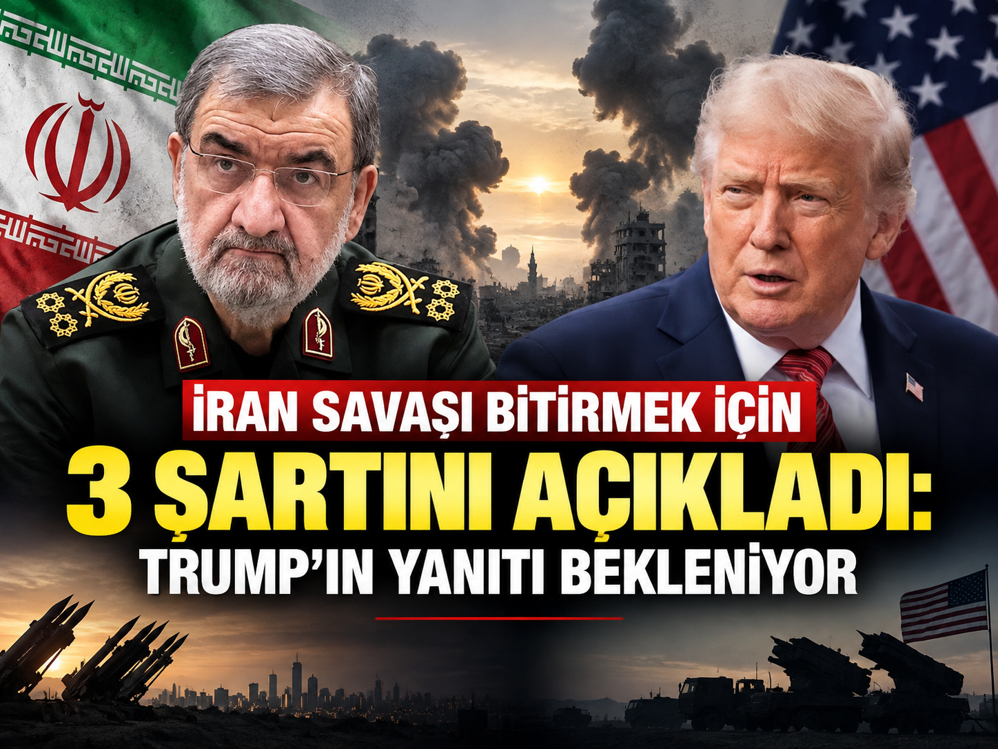 İran savaşı bitirmek için 3 şartını açıkladı: Trump’ın yanıtı bekleniyor