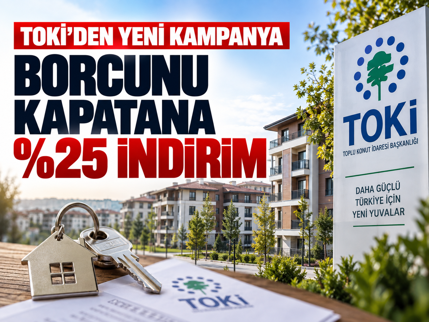 TOKİ’de yüzde 25 indirim dönemi! Kimler yararlanabilecek?