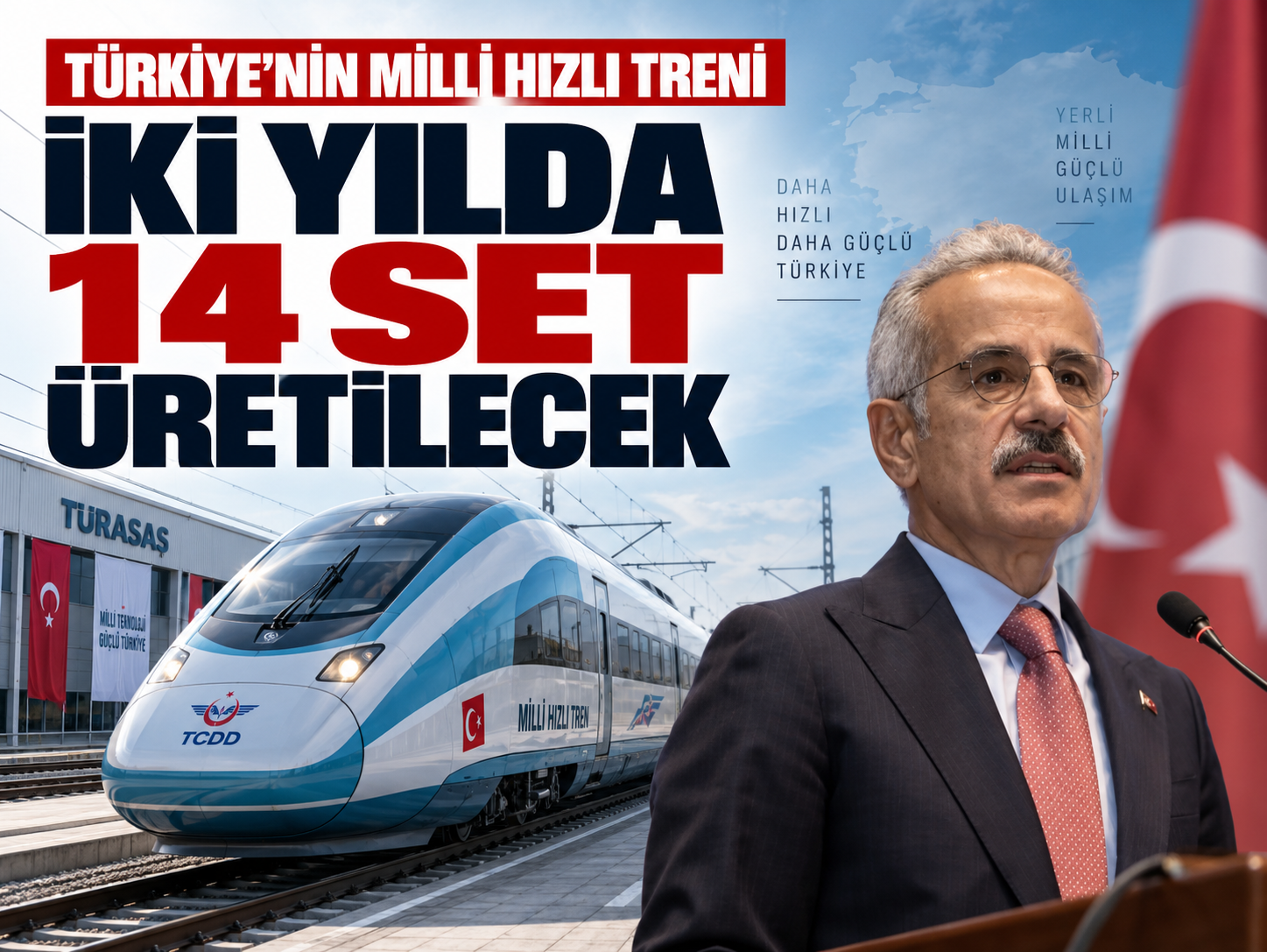 Türkiye düğmeye bastı! Milli Hızlı Tren için seri üretime geçildi