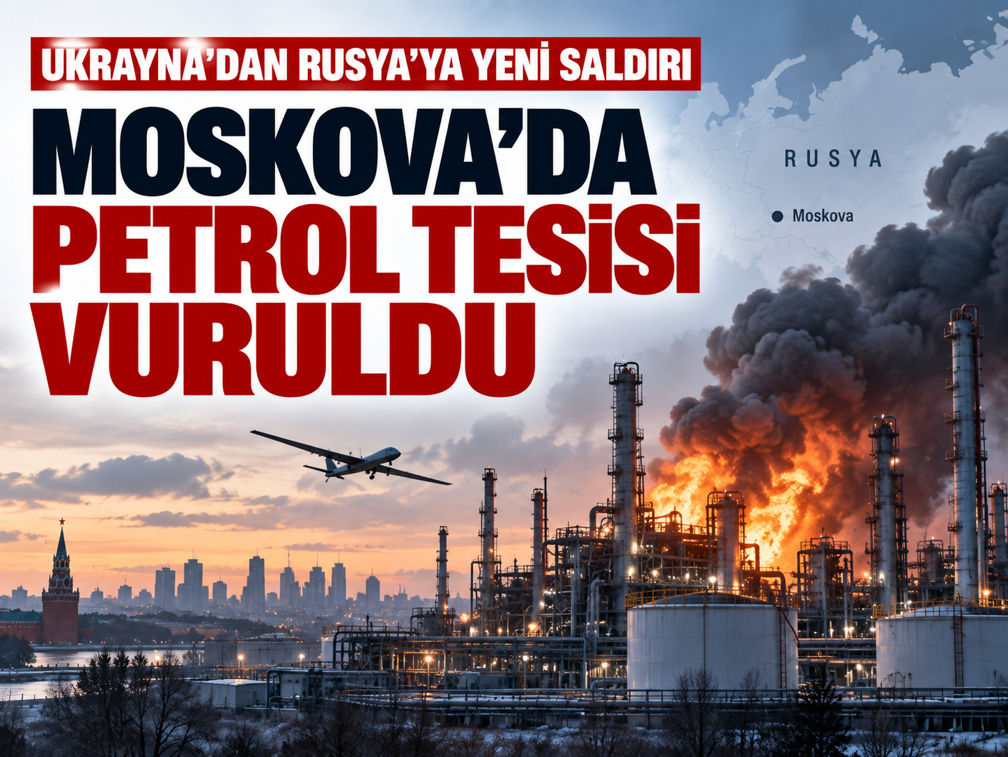 Ukrayna Rusya’nın petrol ve lojistik tesislerini vurdu