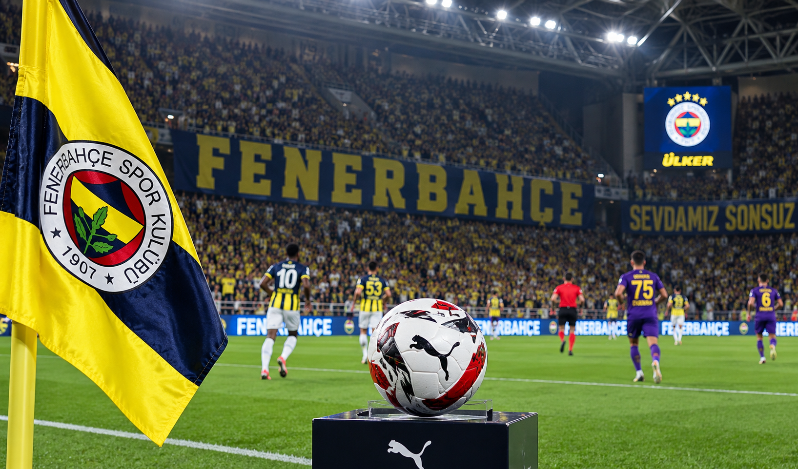Kadıköy’de futbol gecesi: Fenerbahçe - Eyüpspor maçı başladı