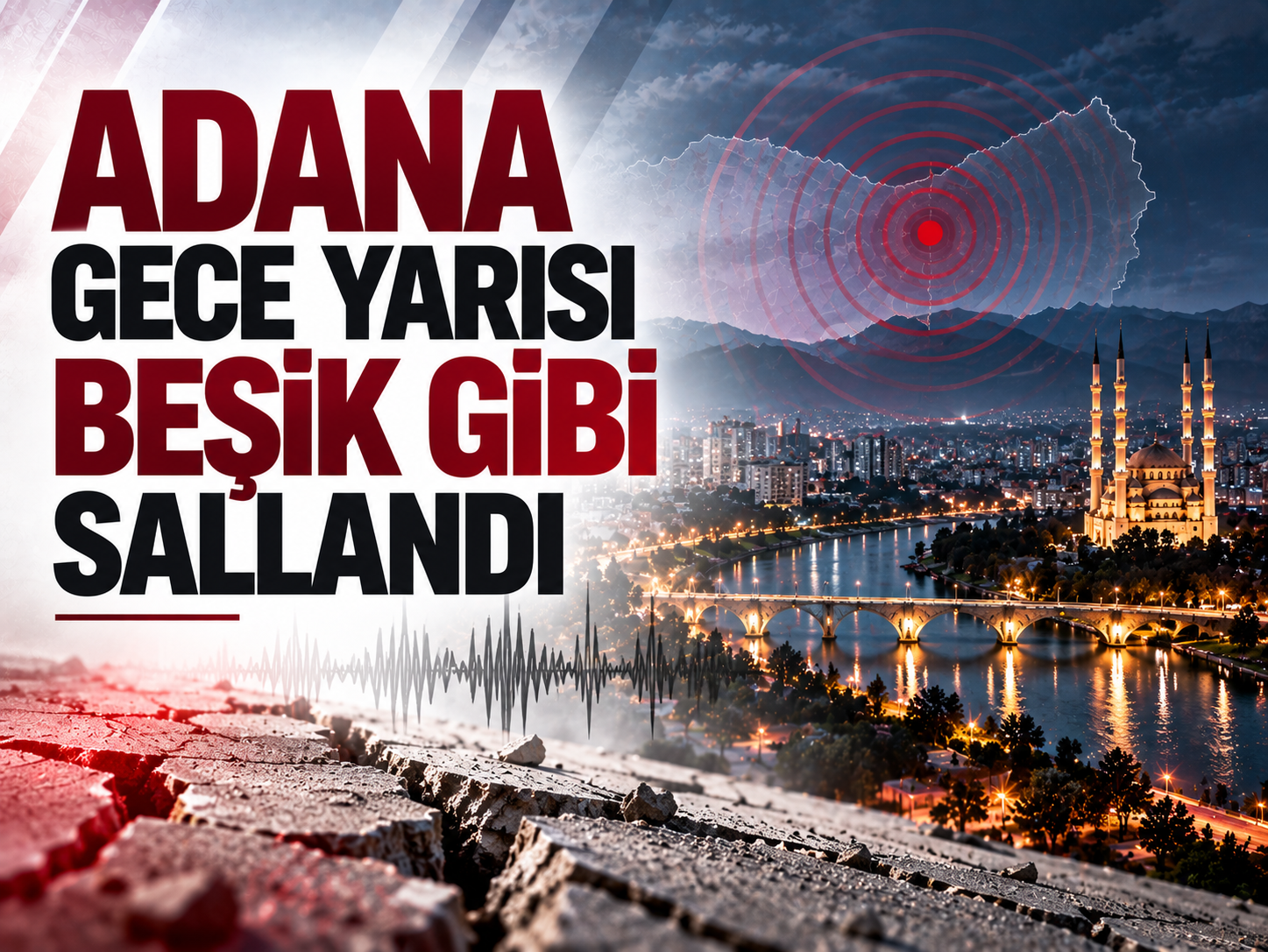 Adana 4,8’le sarsıldı: Deprem çevre illeri uyandırdı