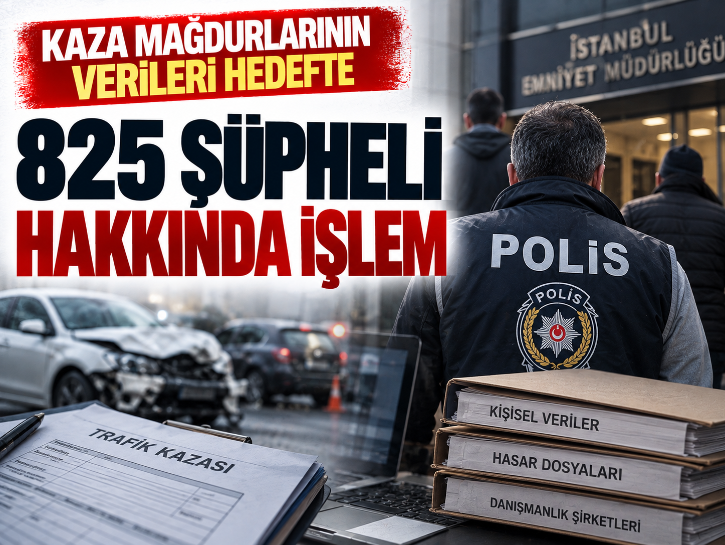 Kaza mağdurlarını hedef alan dev ağ için operasyon!
