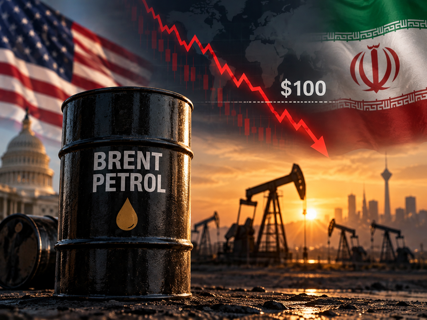 ABD-İran diplomasi beklentisi Brent petrolü 100 doların altına çekti