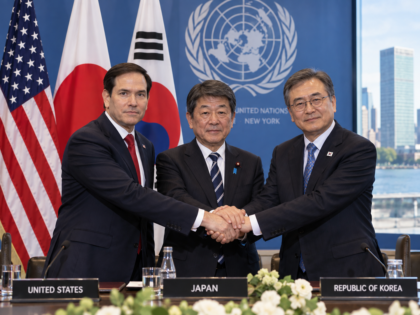 ABD, Japonya ve Güney Kore'den Kuzey Kore'ye ortak çağrı: "Nükleer silahlardan arının"