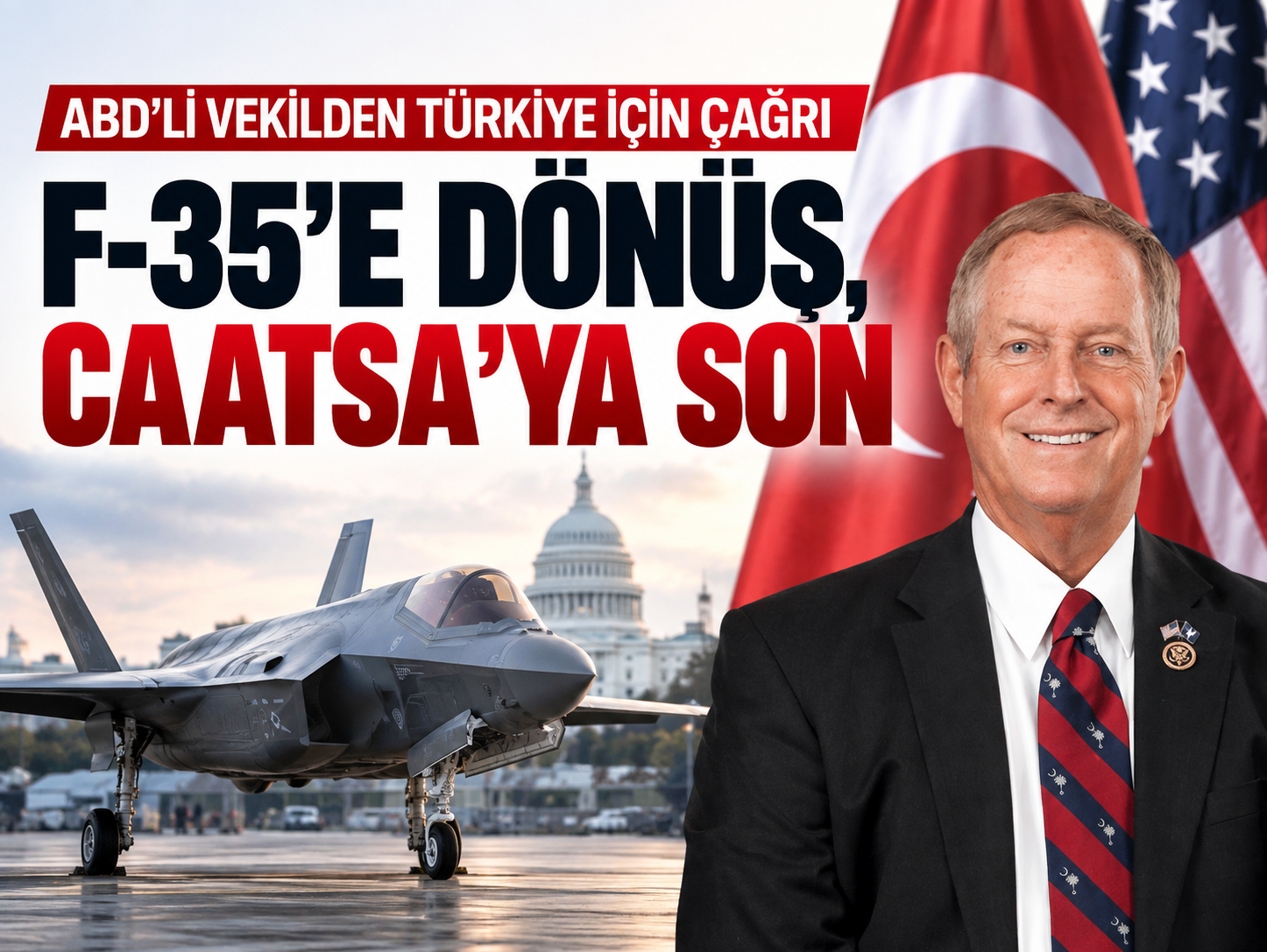 ABD’li Kongre üyesi Wilson’dan Türkiye için F-35 ve CAATSA desteği