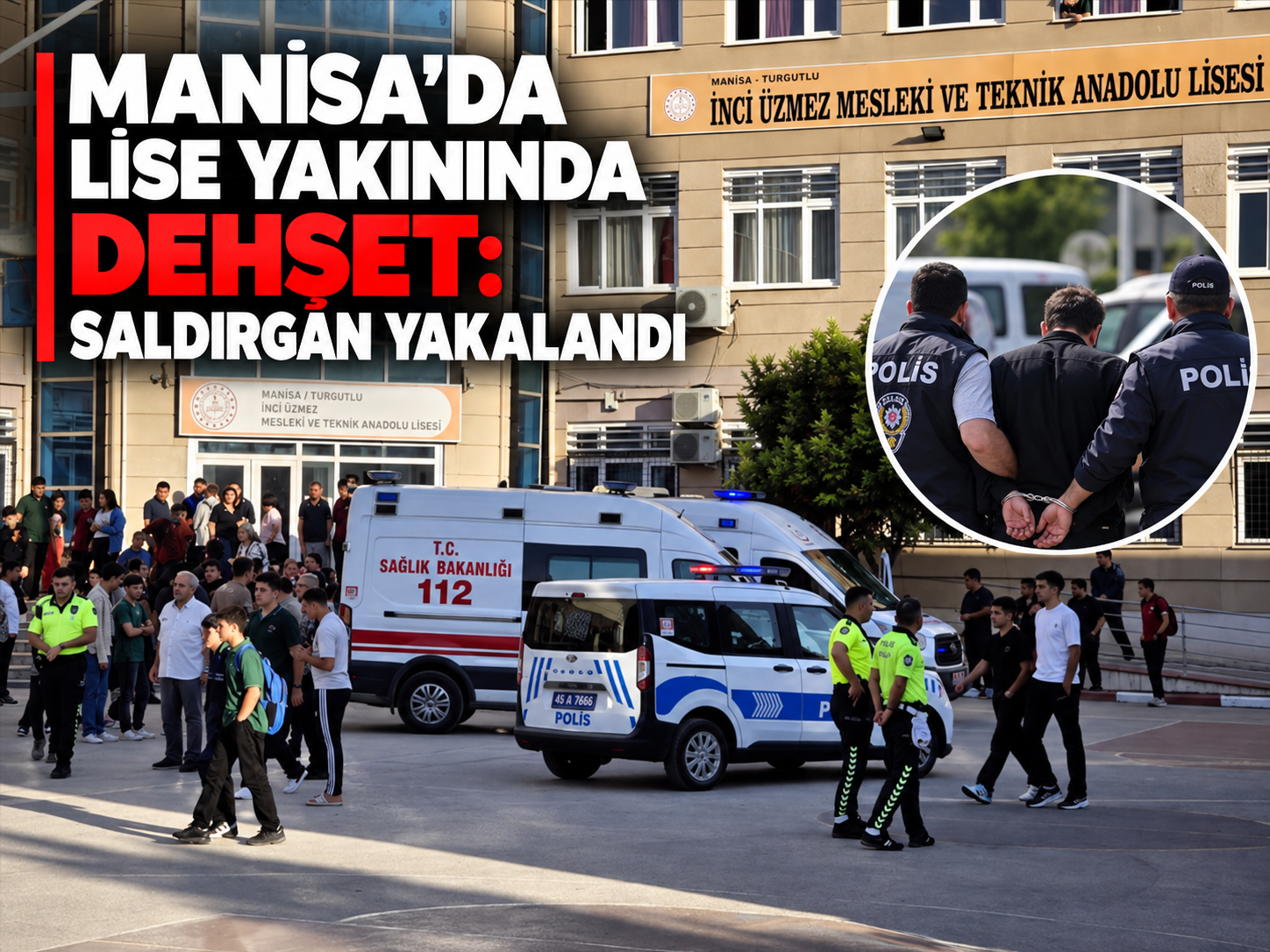 Manisa'daki okul saldırganı yakalandı