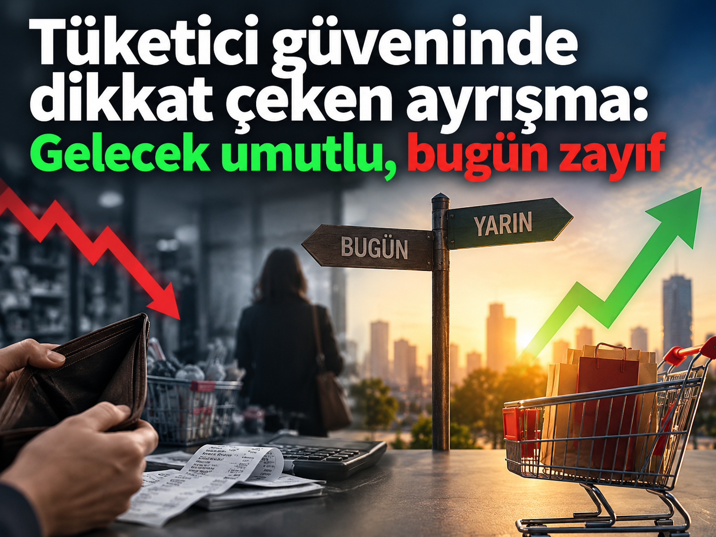 Tüketici güveninde dikkat çeken ayrışma: Gelecek umutlu, bugün zayıf