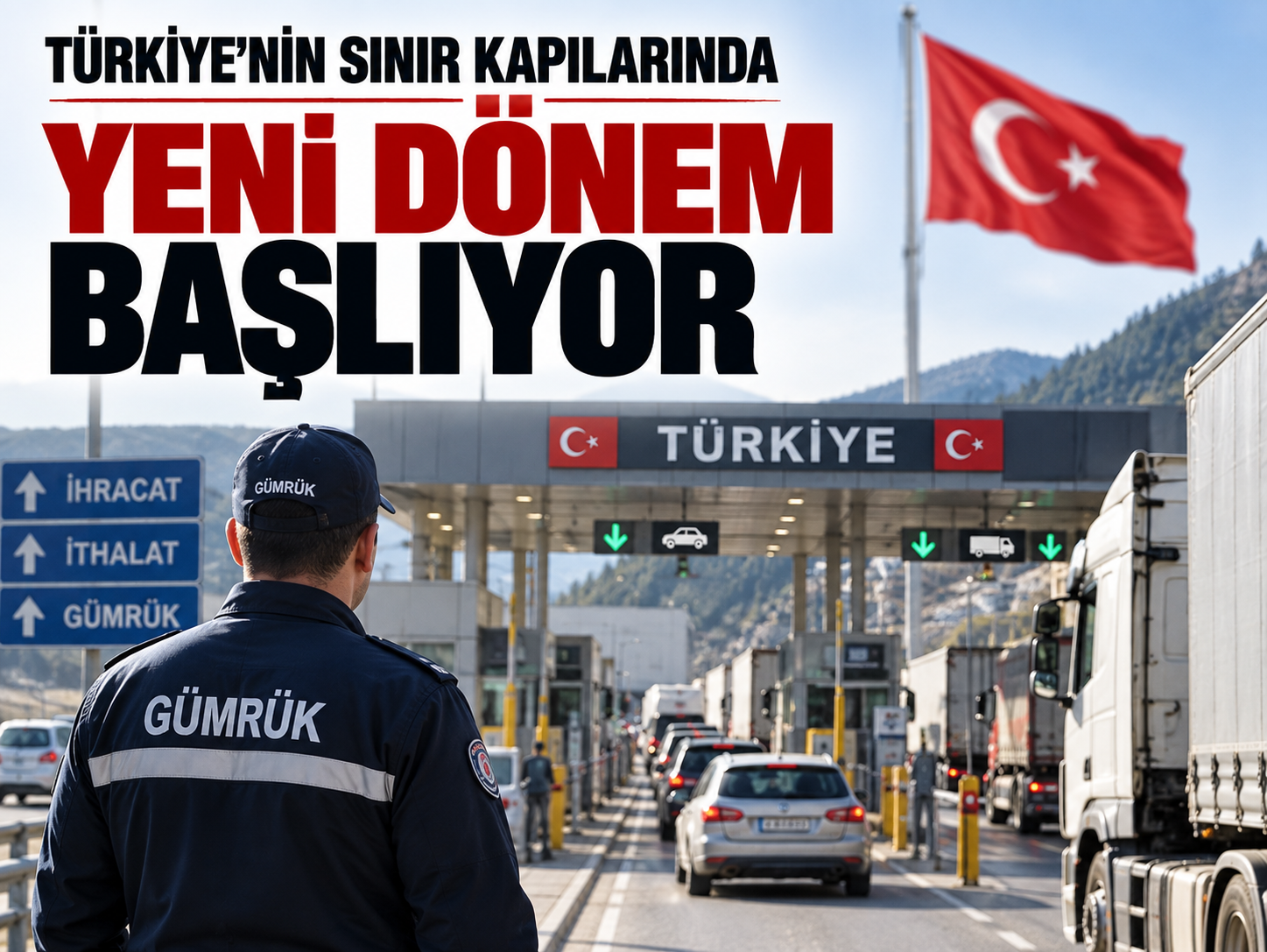 Gümrüklerde kuyrukları azaltacak sistem devreye girdi