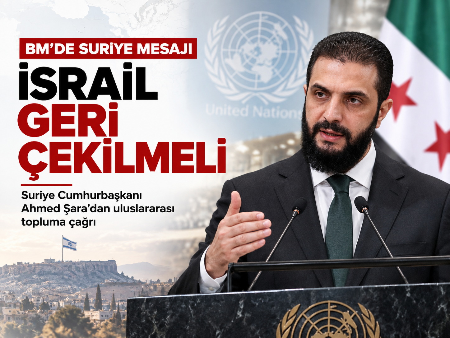 BM Kürsüsünden İsrail'e rest