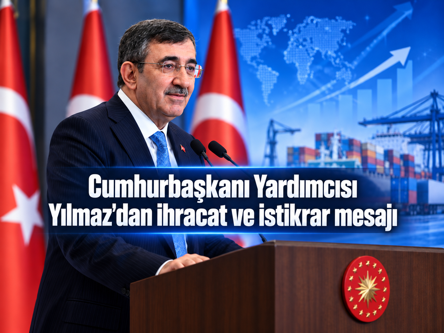 Cumhurbaşkanı Yardımcısı Yılmaz'dan ihracat ve istikrar mesajı