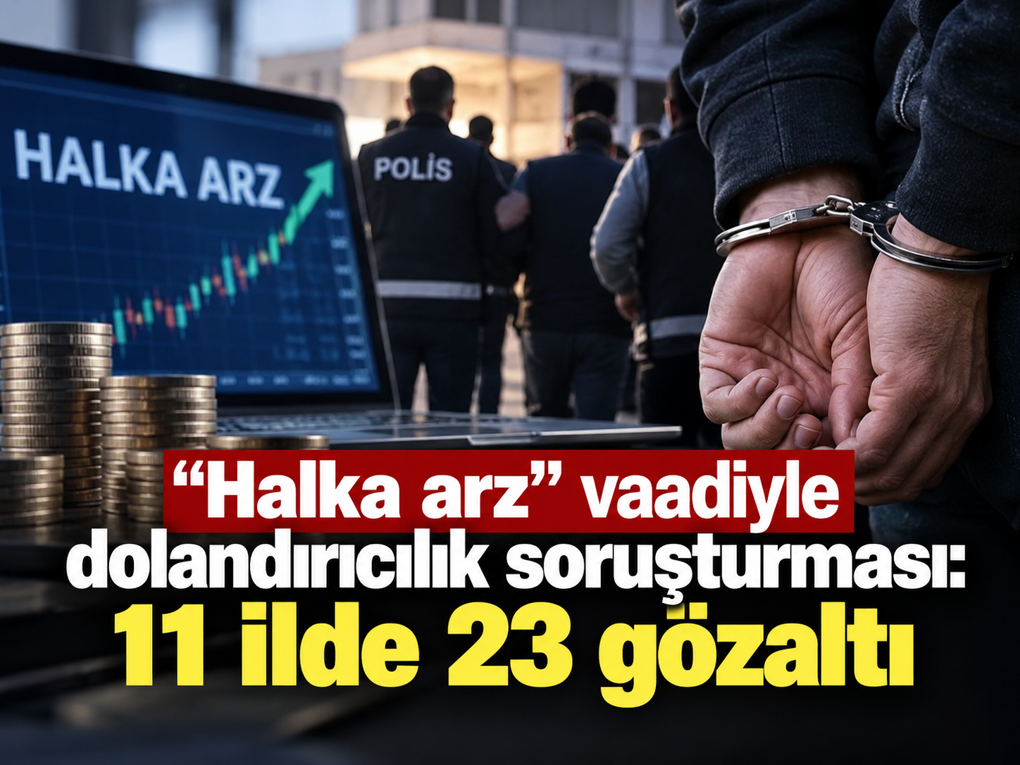 “Halka arz” vaadiyle dolandırıcılık soruşturması: 11 ilde 23 gözaltı
