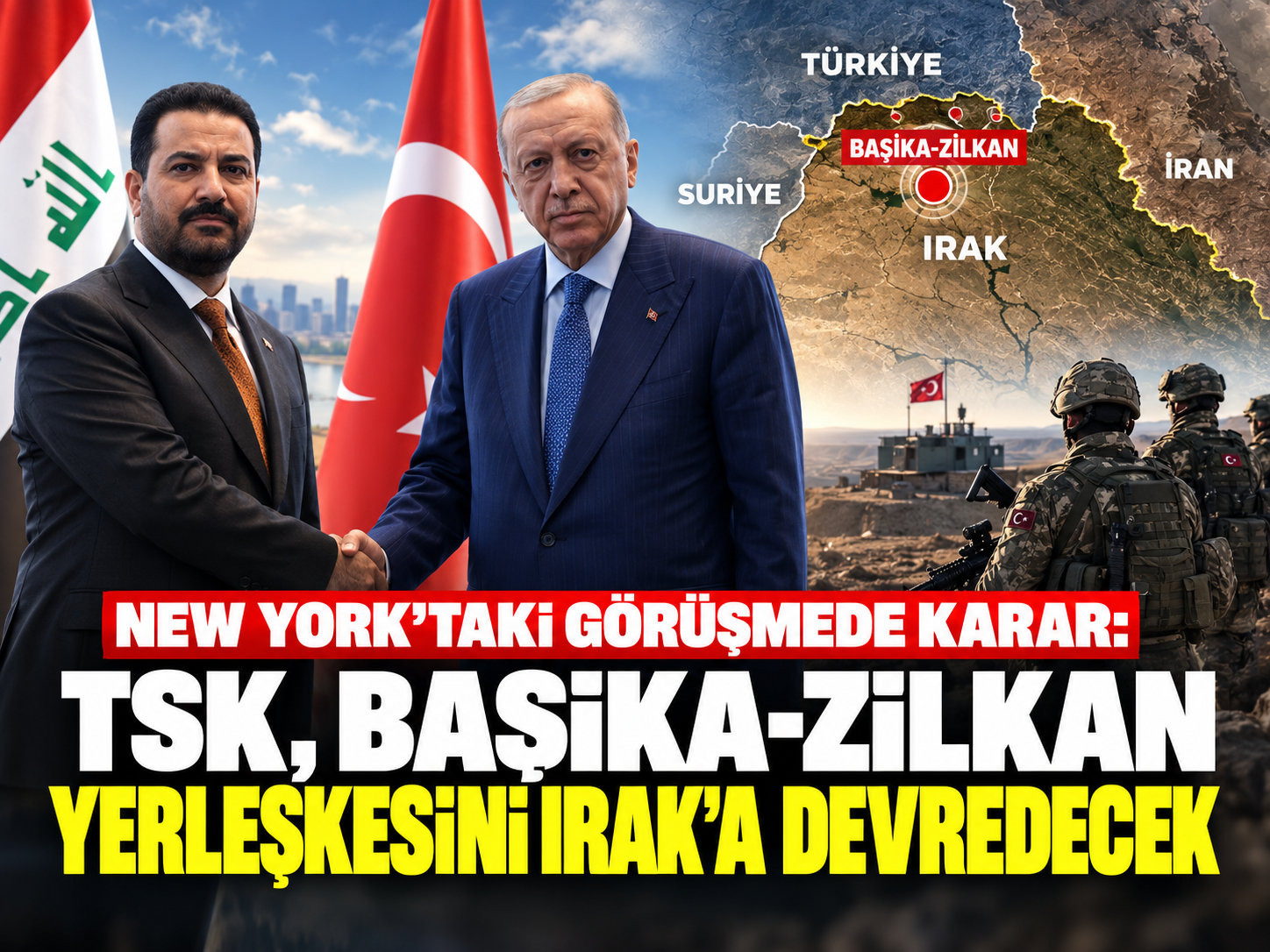 New York'taki görüşmede karar: TSK, Başika-Zilkan yerleşkesini Irak'a devredecek