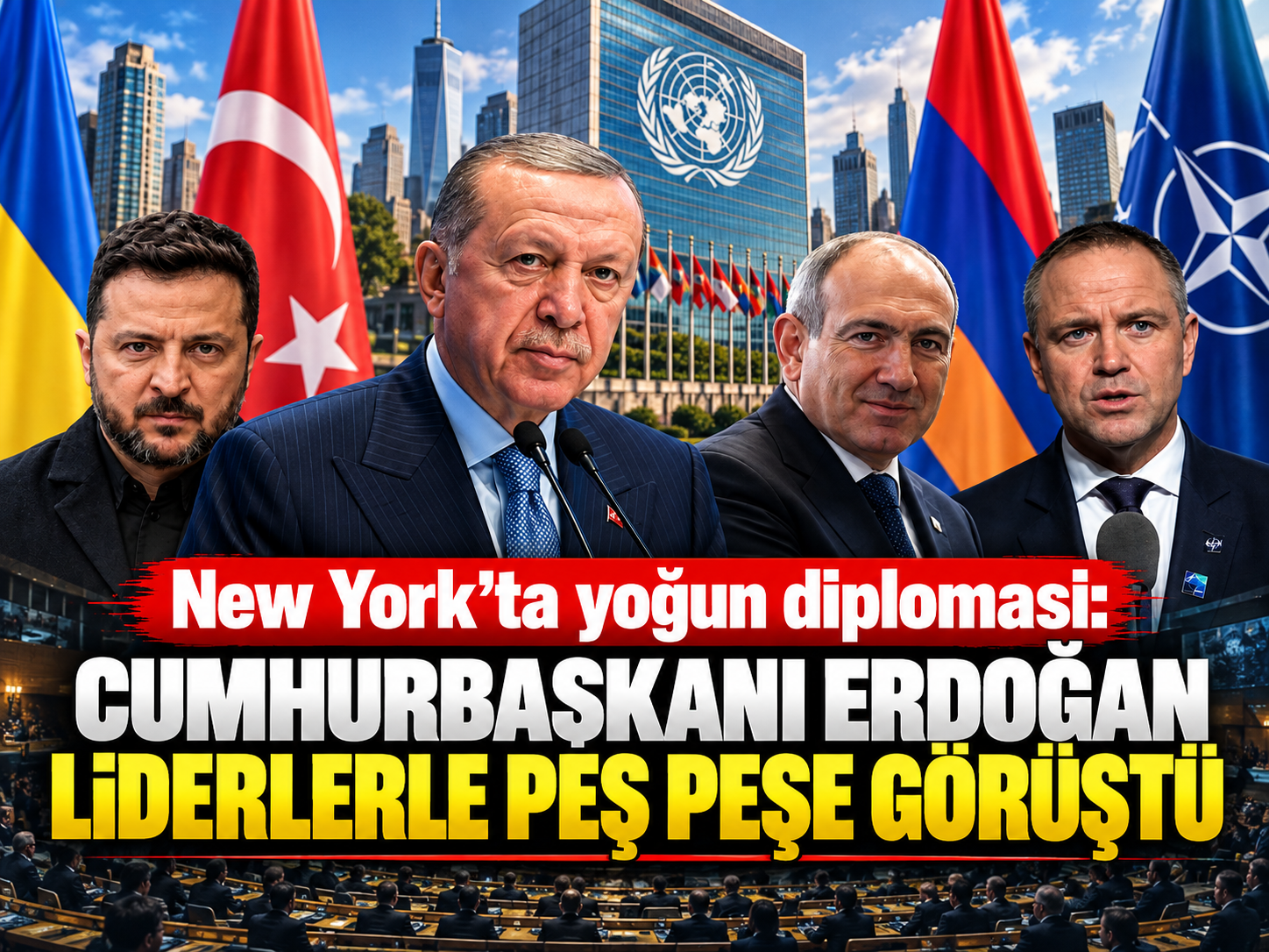 New York'ta yoğun diplomasi: Cumhurbaşkanı Erdoğan liderlerle peş peşe görüştü