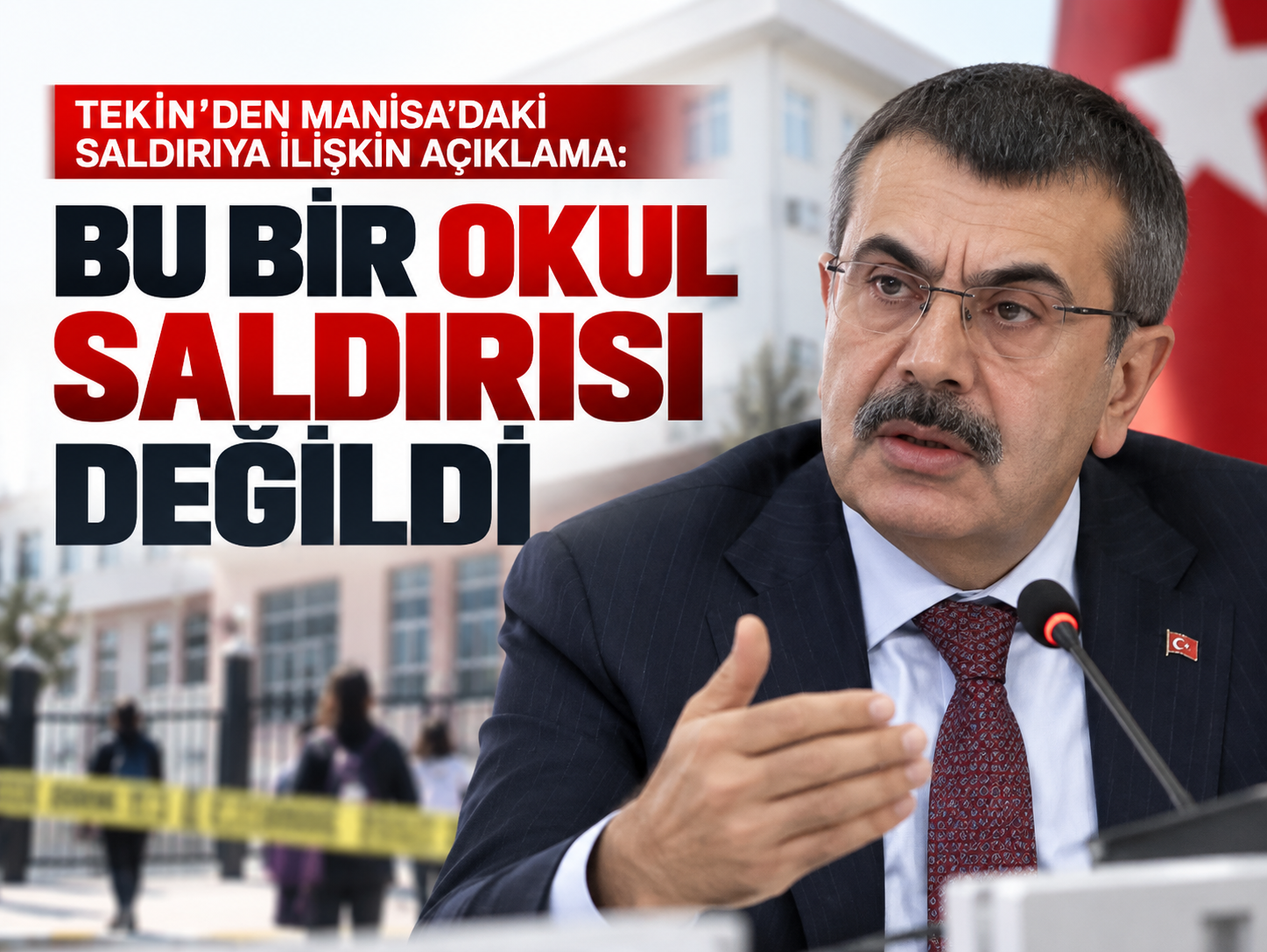 Tekin’den Manisa’daki saldırıya ilişkin açıklama: Bu bir okul saldırısı değildi