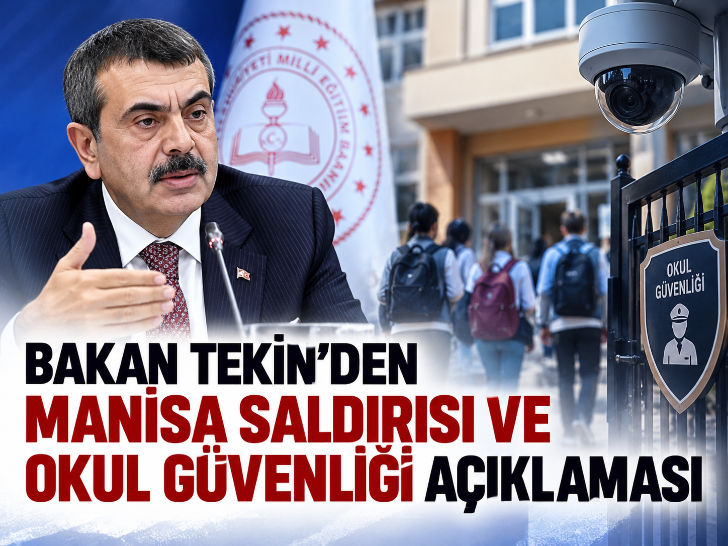 Bakan Tekin'den Manisa saldırısı ve okul güvenliği açıklaması