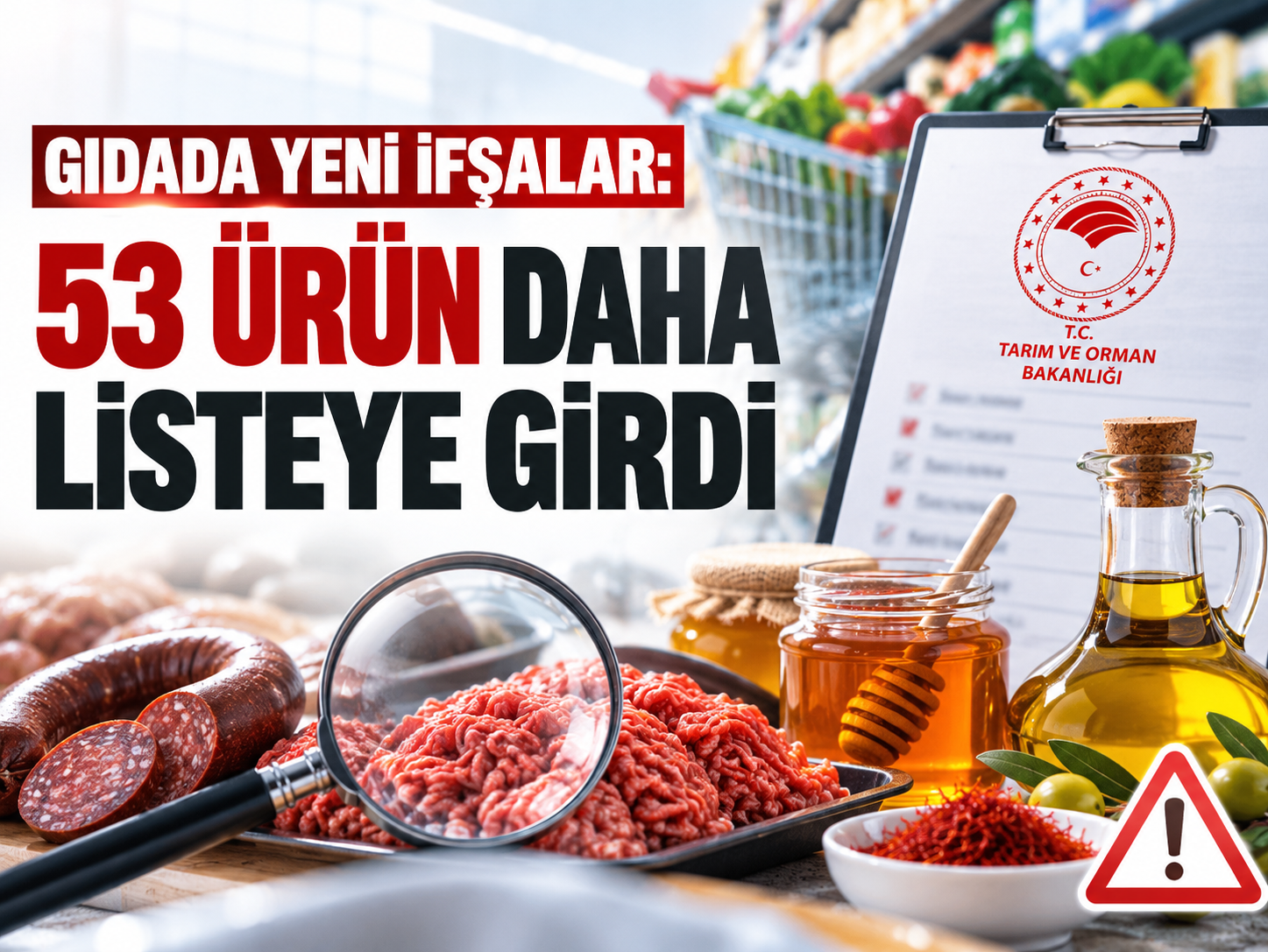 Gıdada yeni liste açıklandı: 53 ürün ifşa edildi