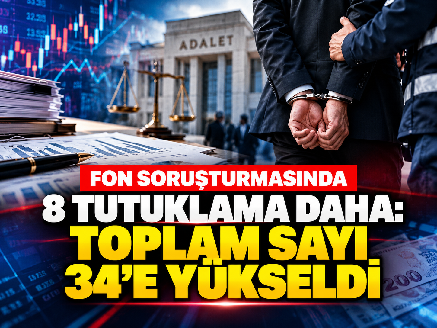 Fon soruşturmasında 8 tutuklama daha: Toplam sayı 34'e yükseldi