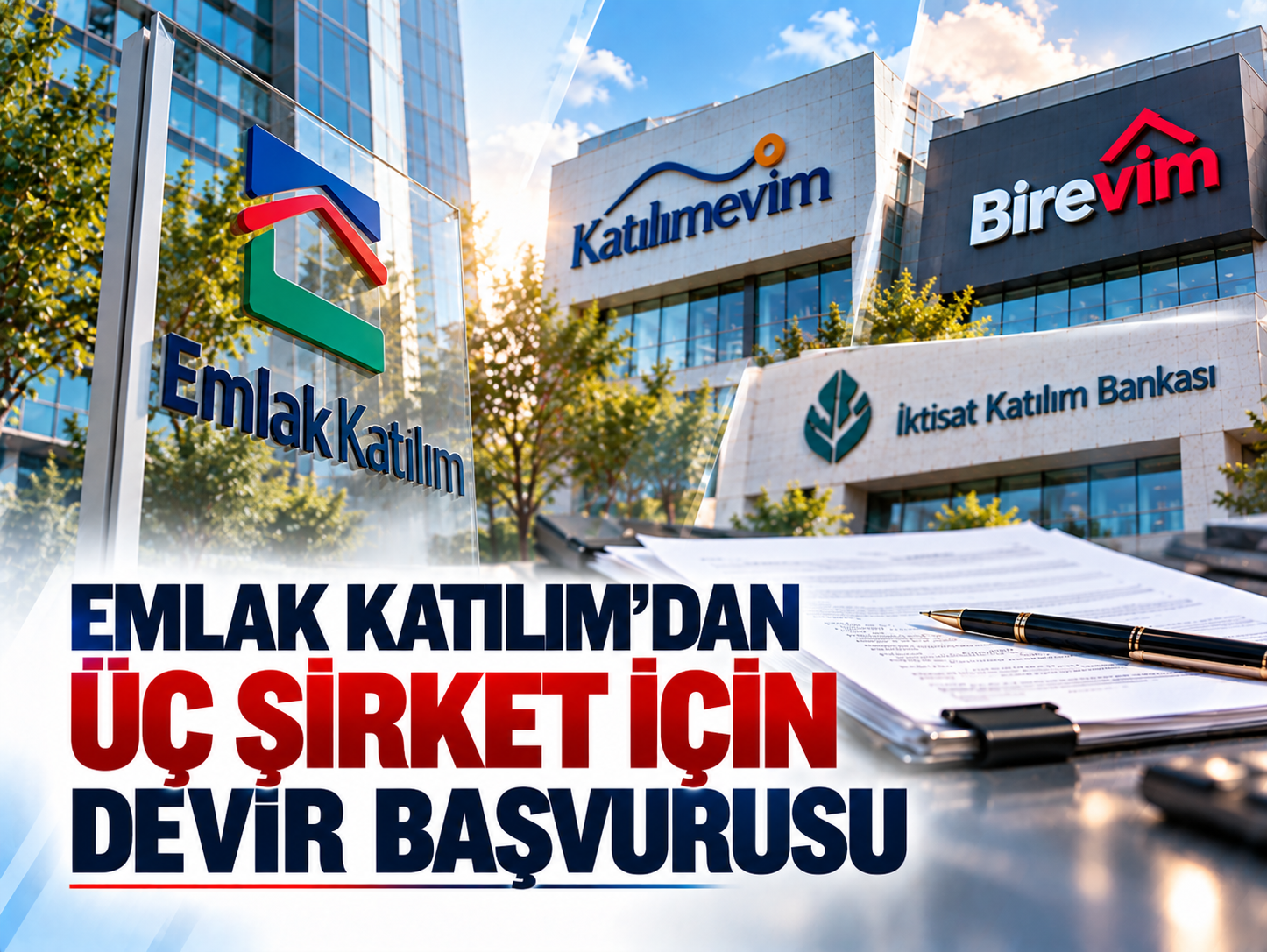 Emlak Katılım’dan üç şirket için devir başvurusu