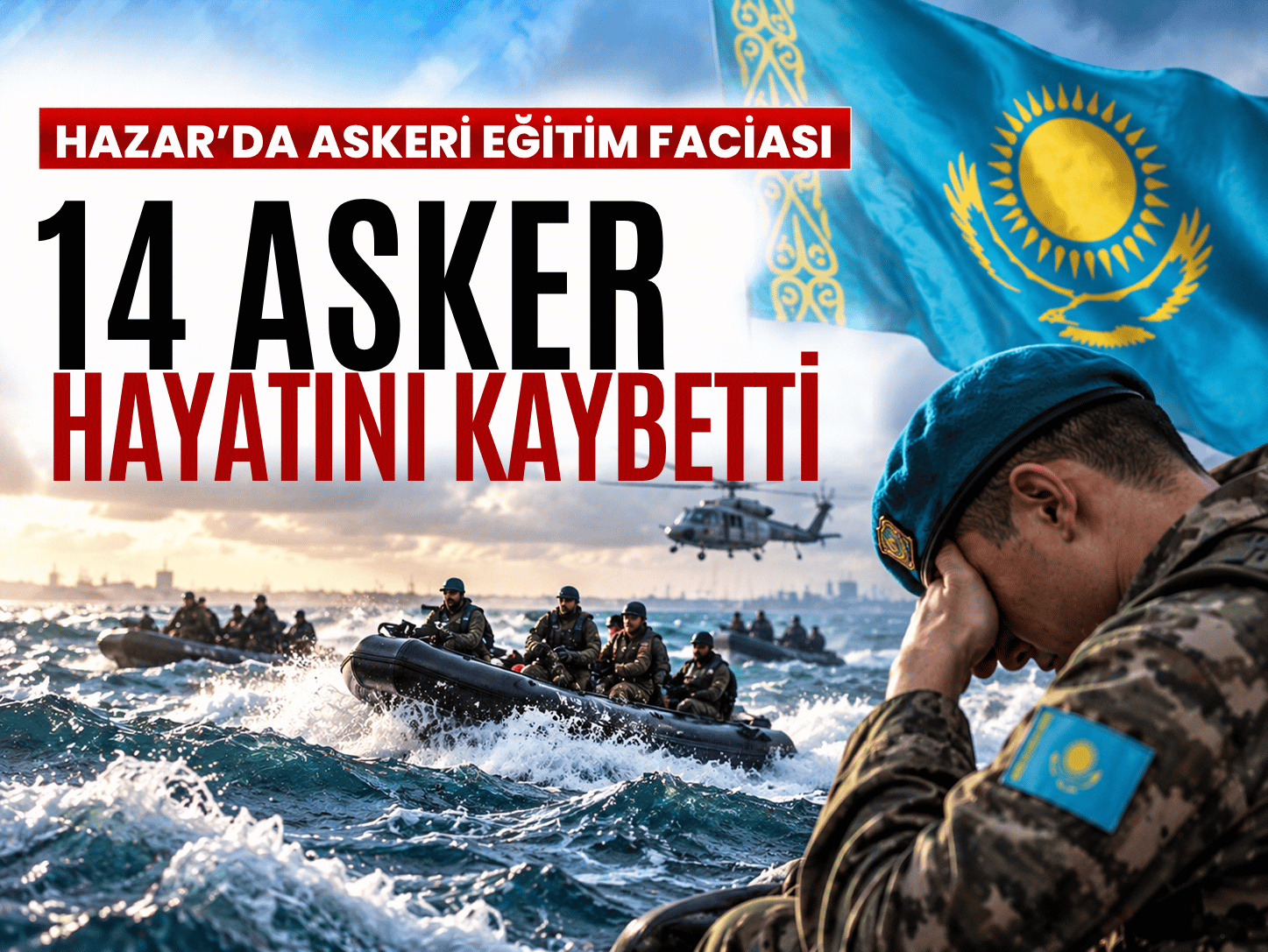Hazar Denizi’nde tatbikat faciaya dönüştü! 14 asker hayatını kaybetti