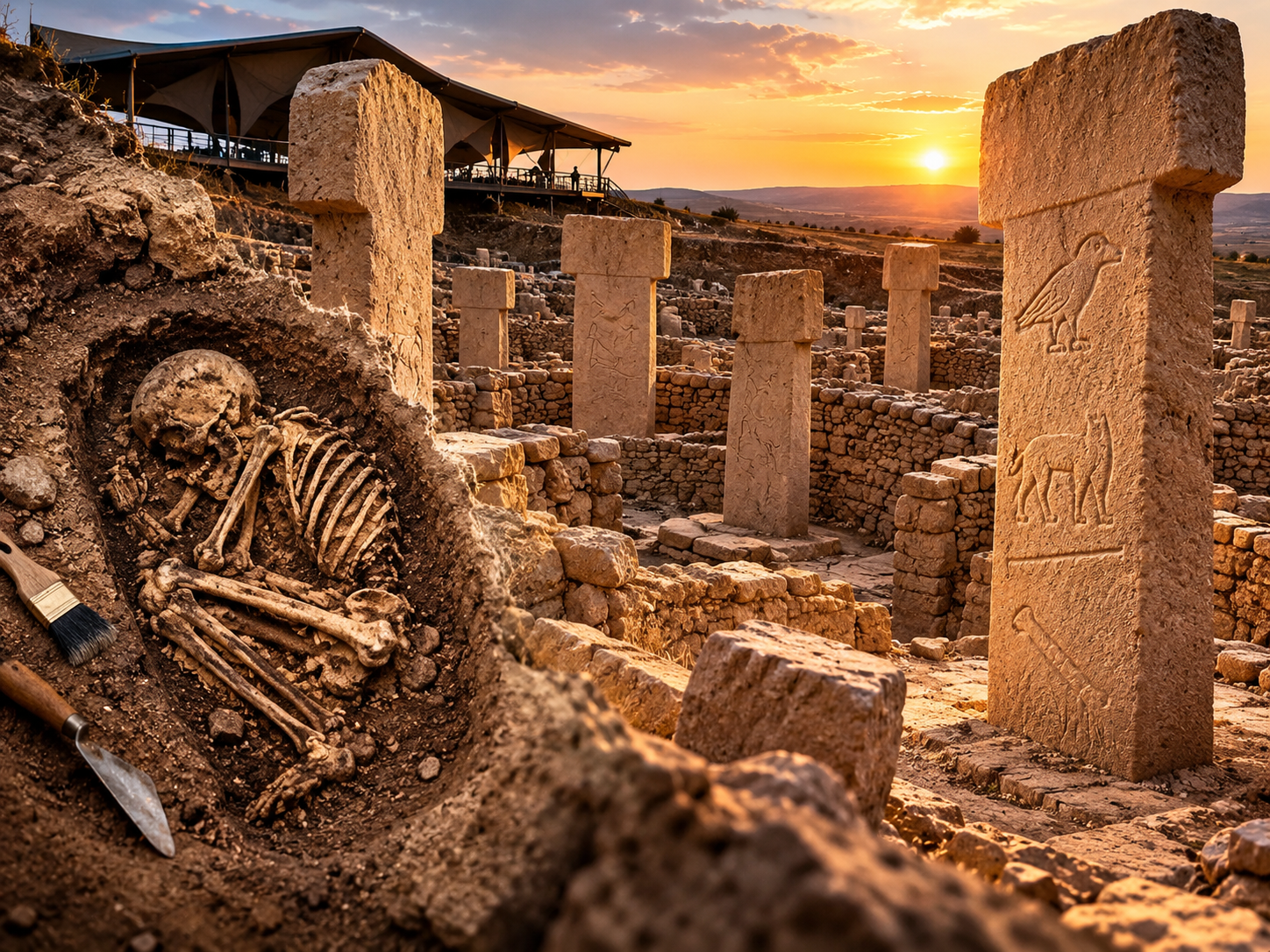 Göbeklitepe'nin sırrını değiştirecek keşif: İnsan mezarları bulundu