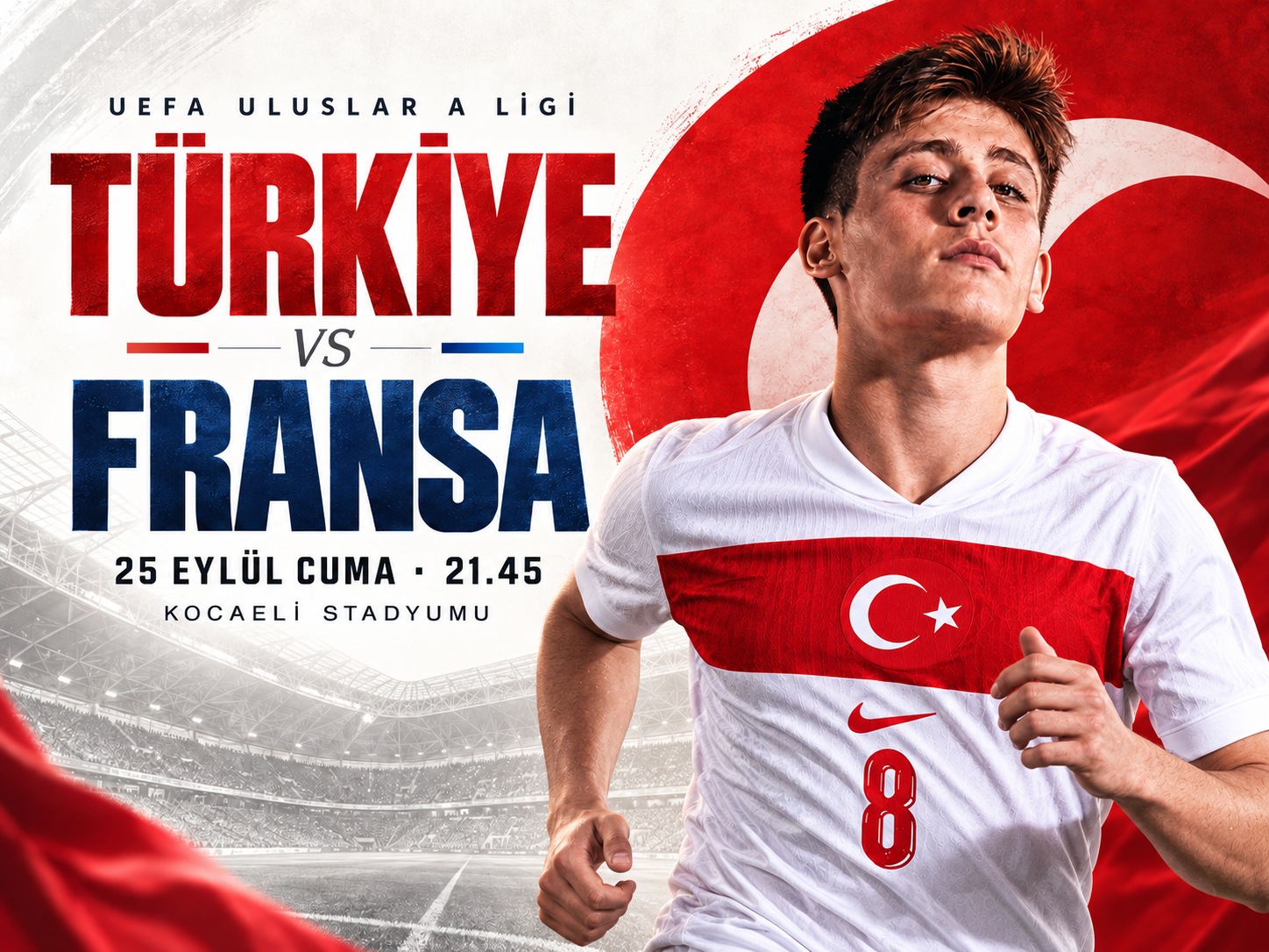 Türkiye-Fransa maçında ilk 11'ler açıklandı!