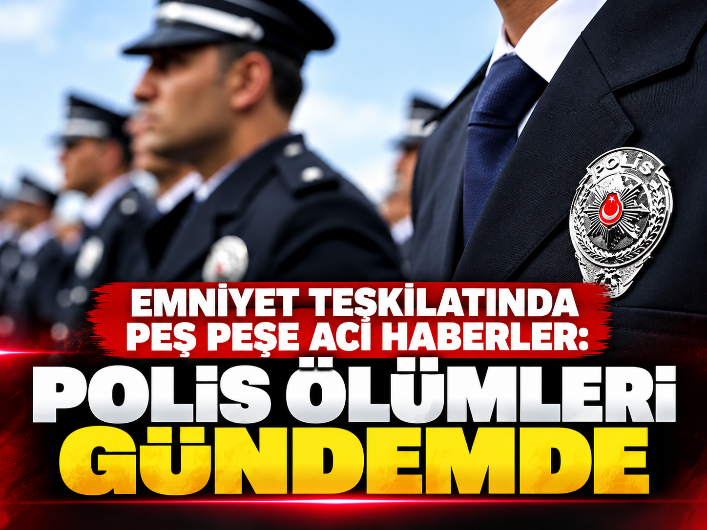 Emniyet teşkilatında peş peşe acı haberler: Polis ölümleri gündemde